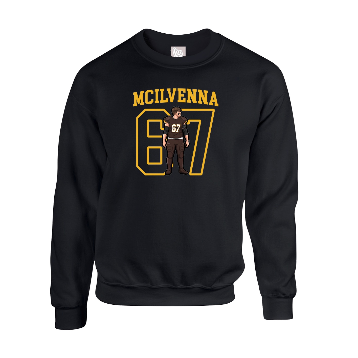 Fleece Crew — Shirsey in Black