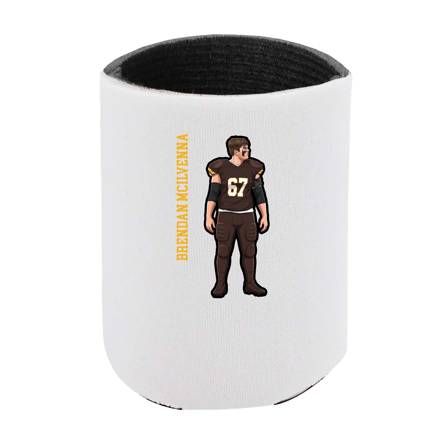 Can Holder — Name Vertical in White