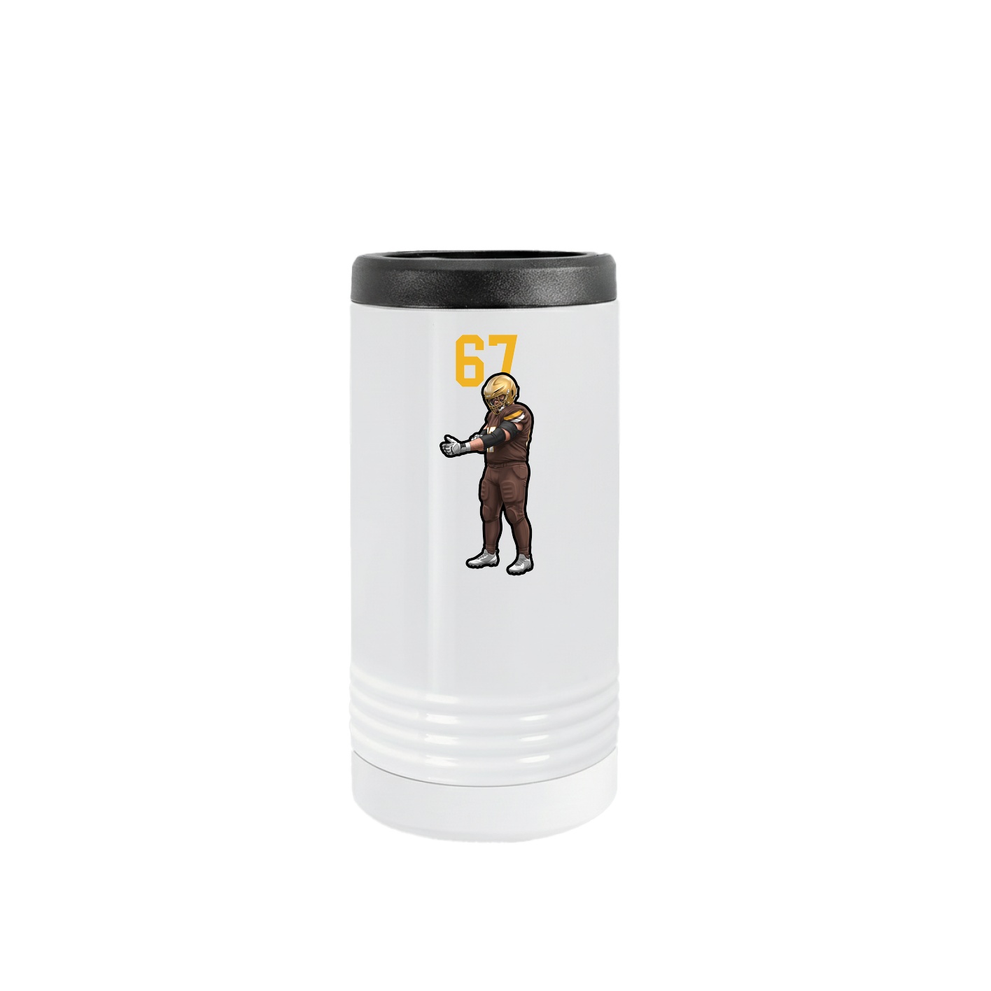 Slim Beverage Holder — Number Top in White