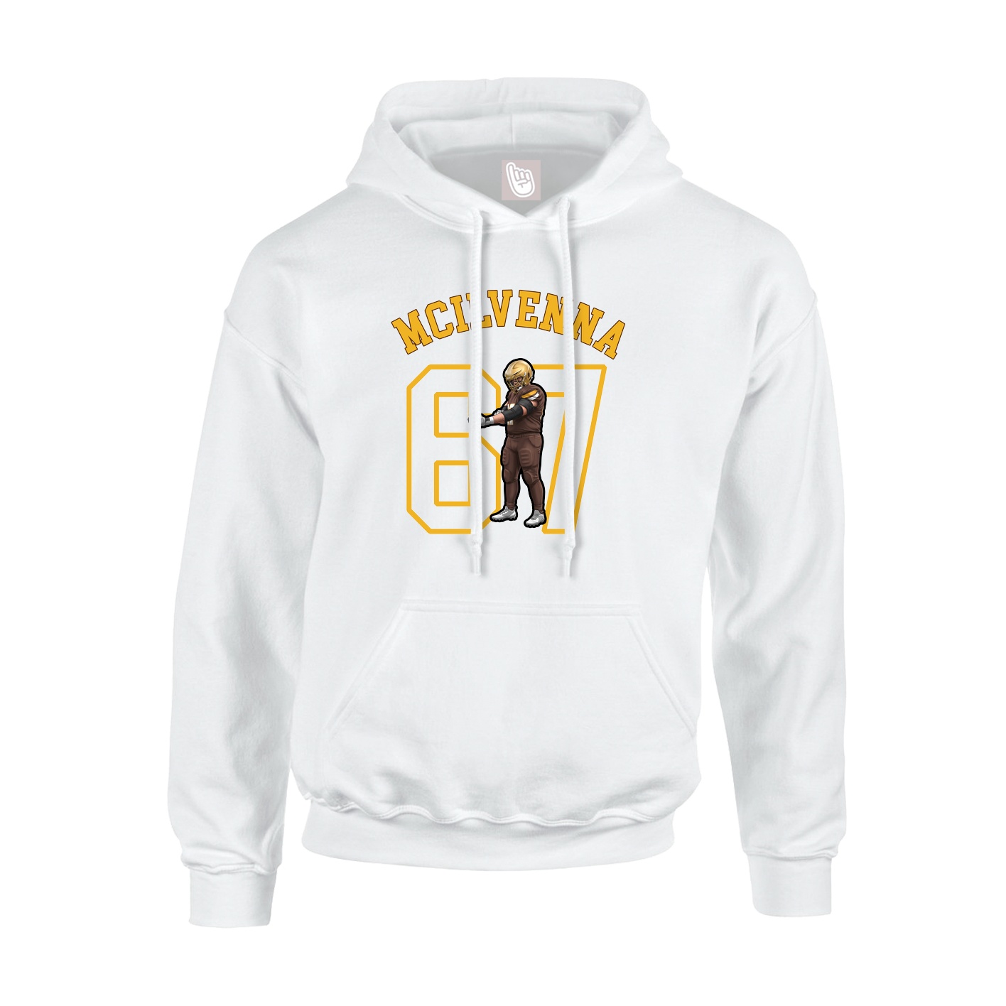 Youth Hoodie — Shirsey Arch in White