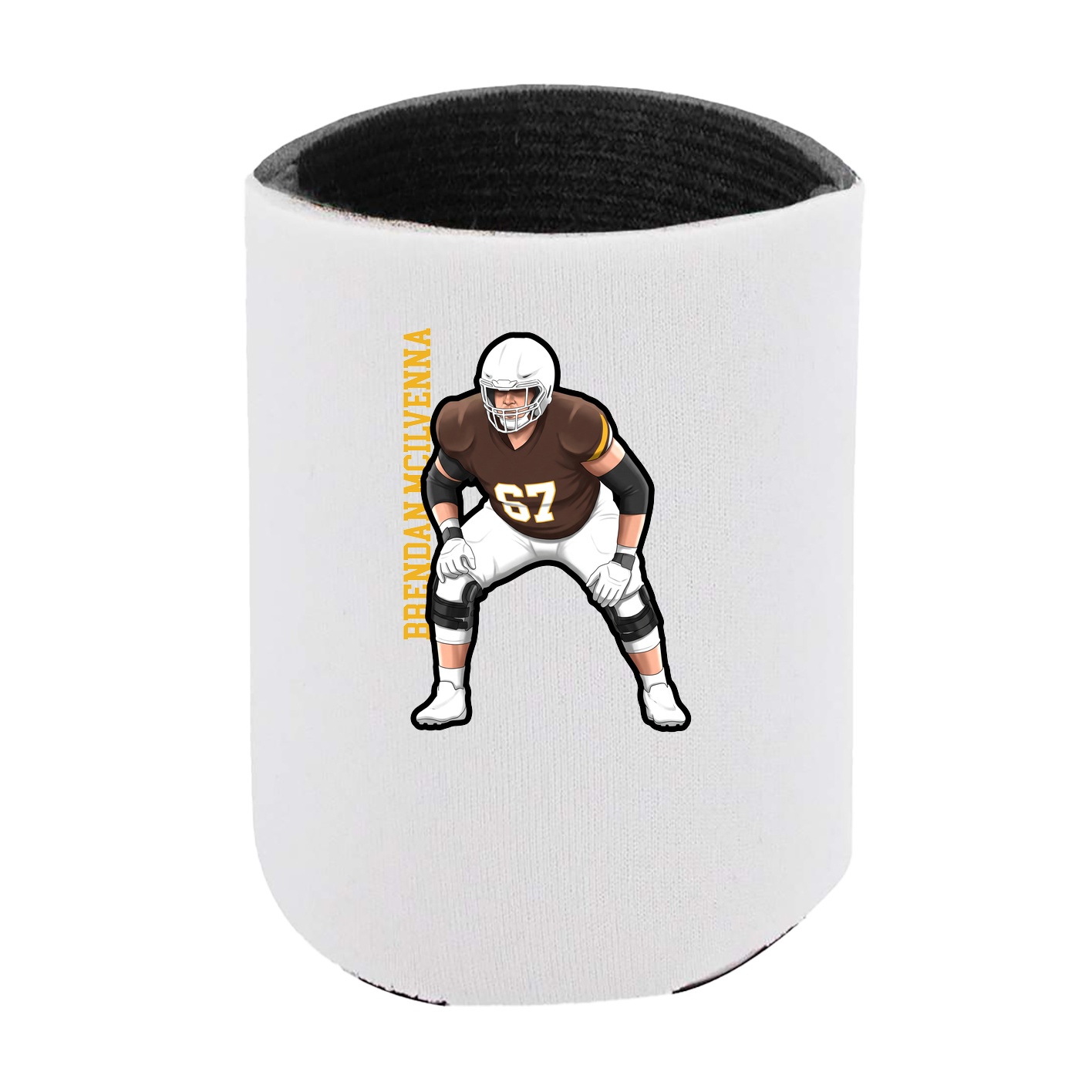Can Holder — Name Vertical in White