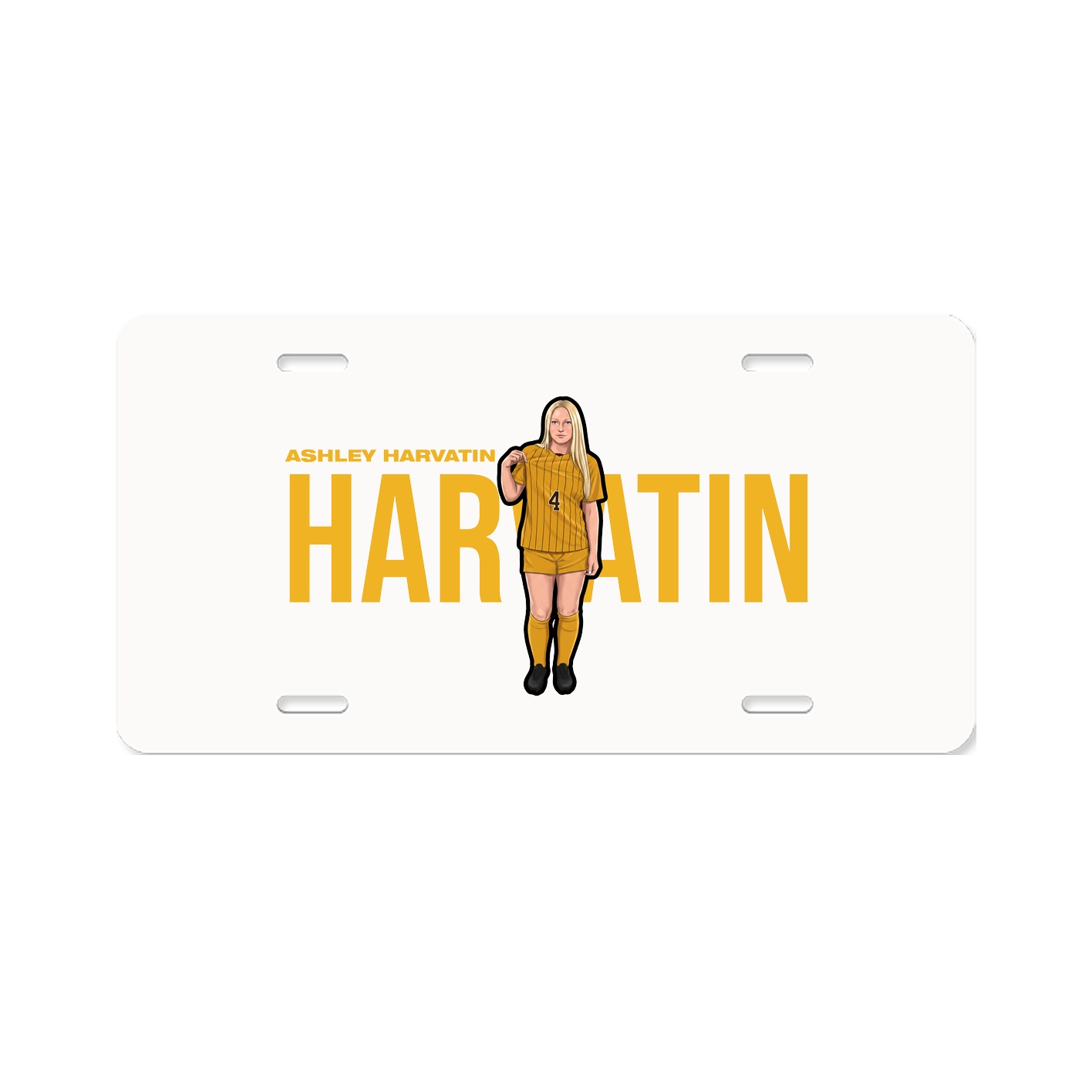 License Plate — Player Name in Classic