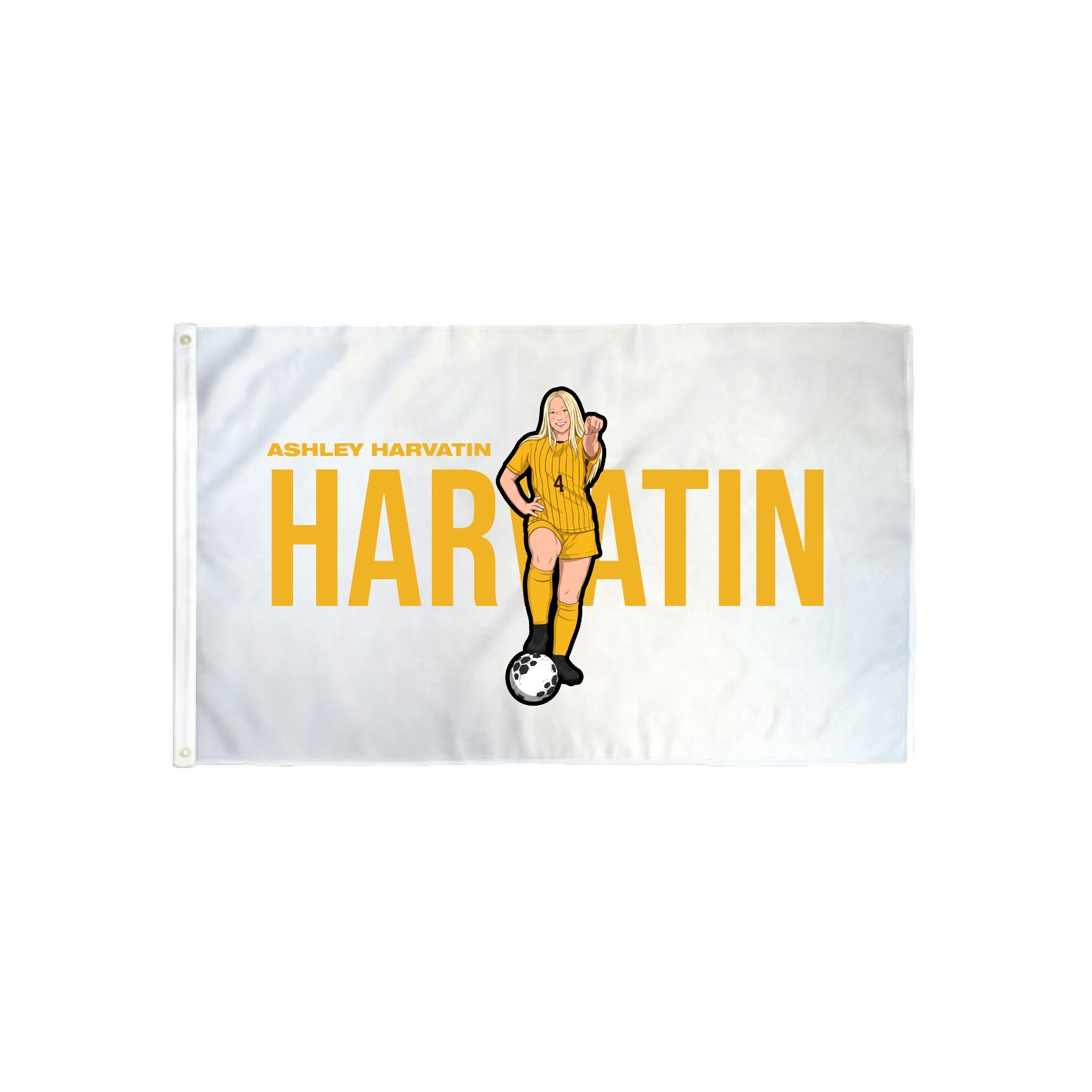 3x5 Flag — Player Name in Classic