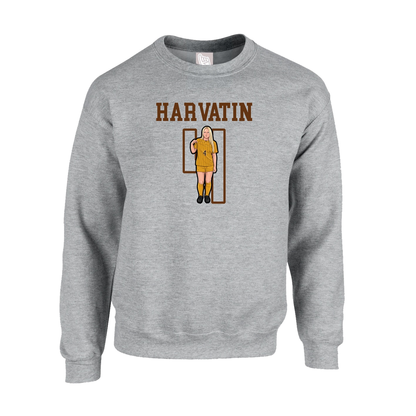 Fleece Crew — Shirsey in Grey