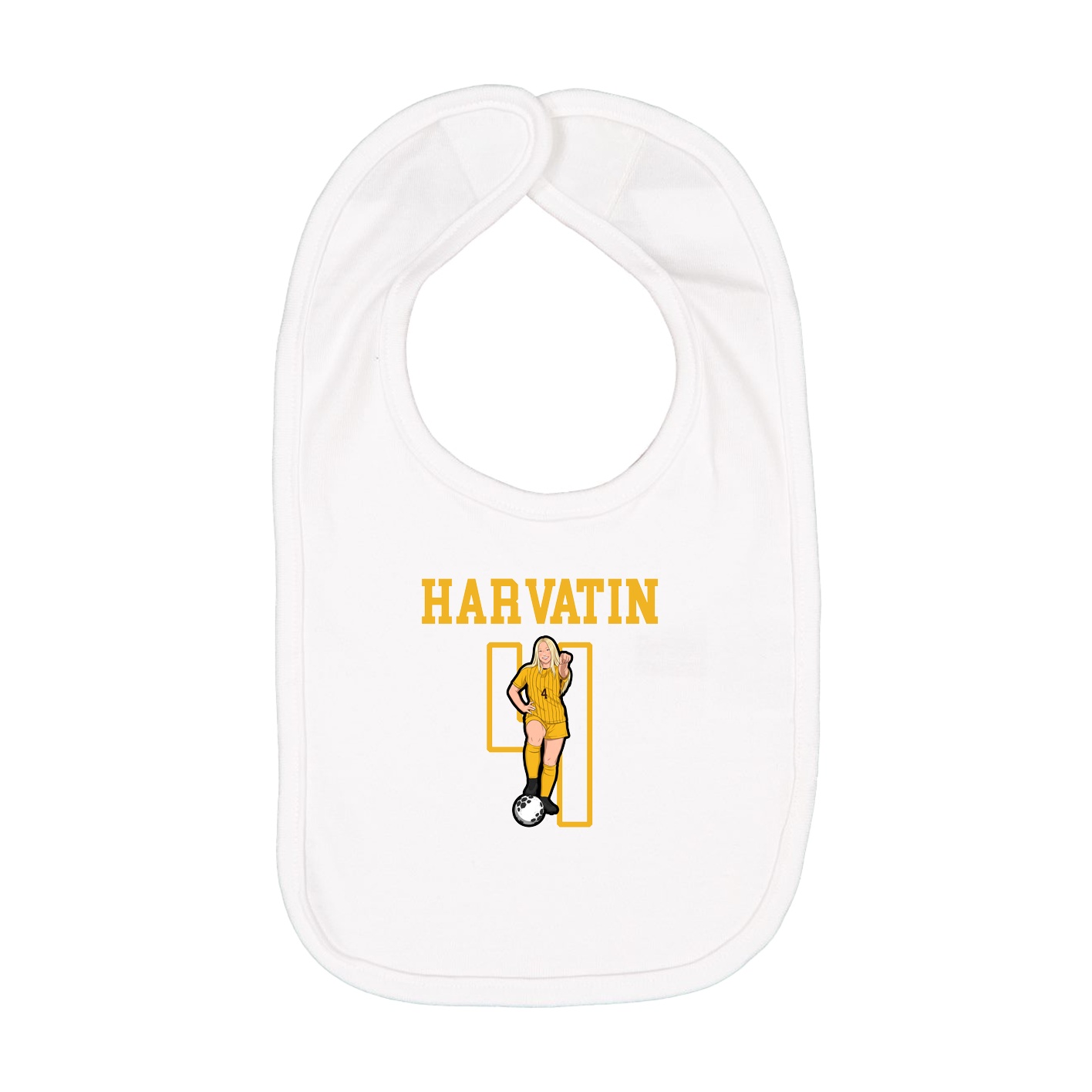 Infant Bib — Shirsey in White