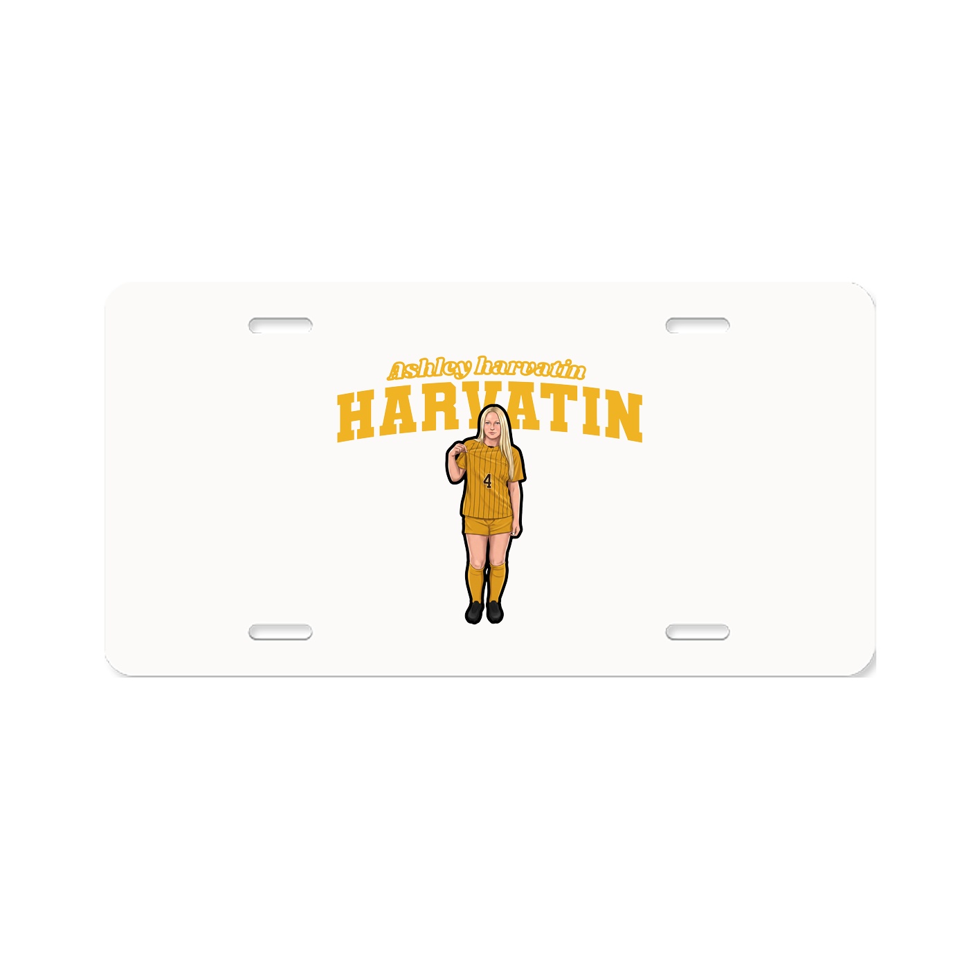 License Plate — Name Arch in Classic