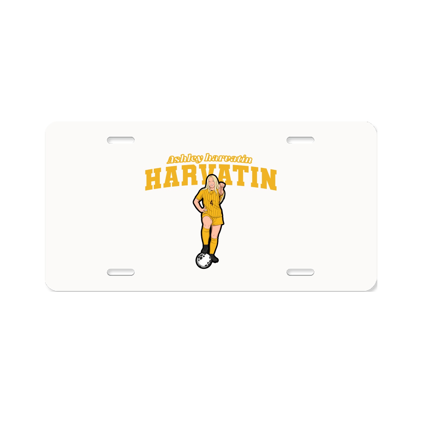 License Plate — Name Arch in Classic