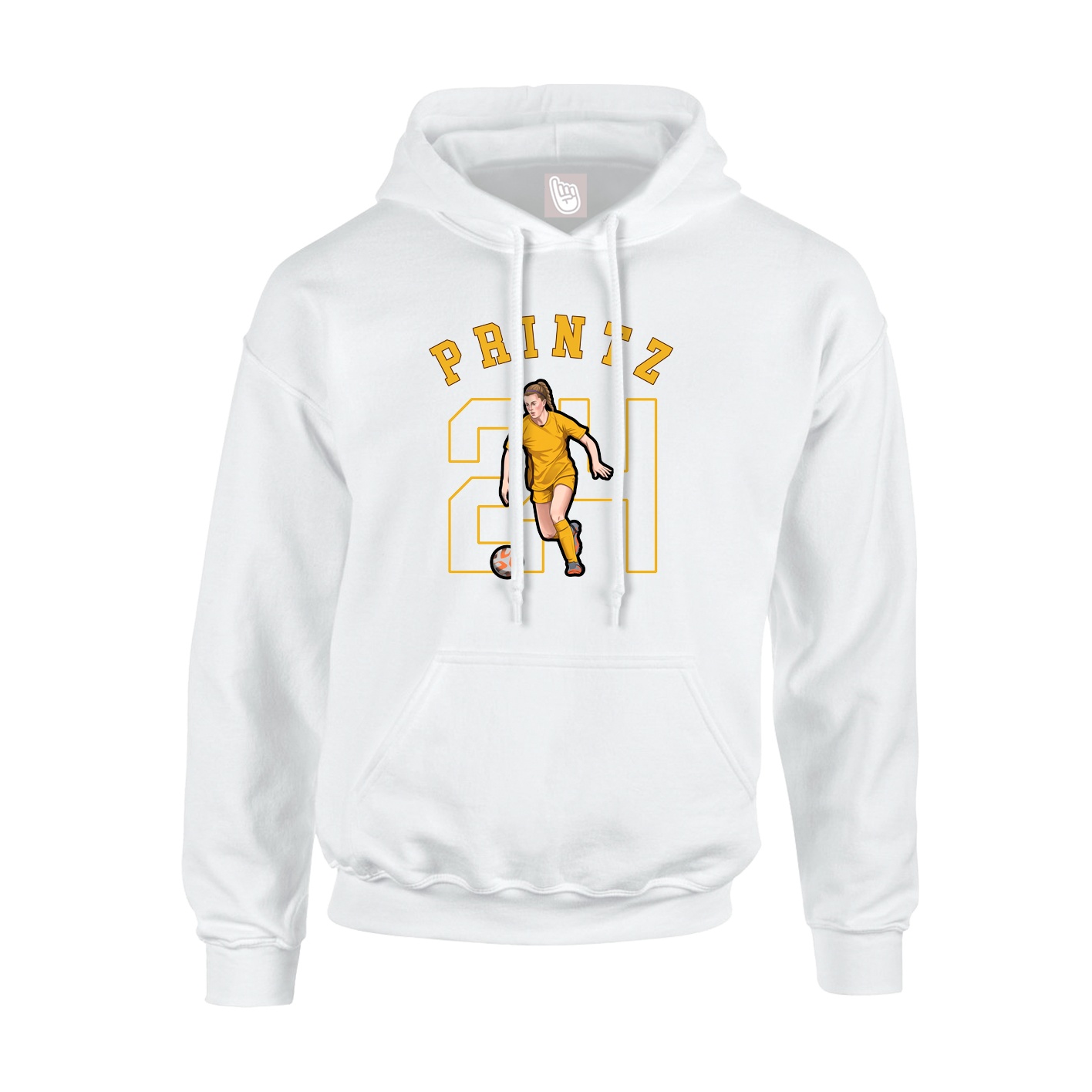 Youth Hoodie — Shirsey Arch in White