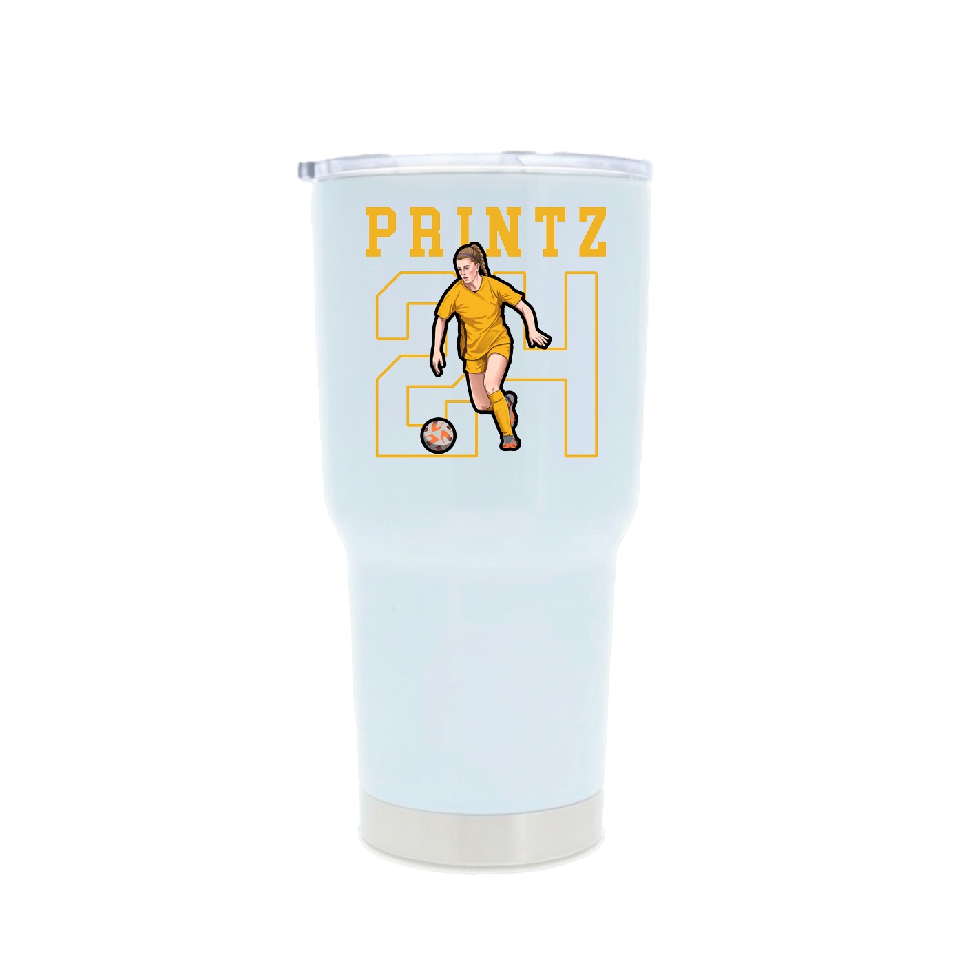30oz Stainless Steel Tumbler — Shirsey in White