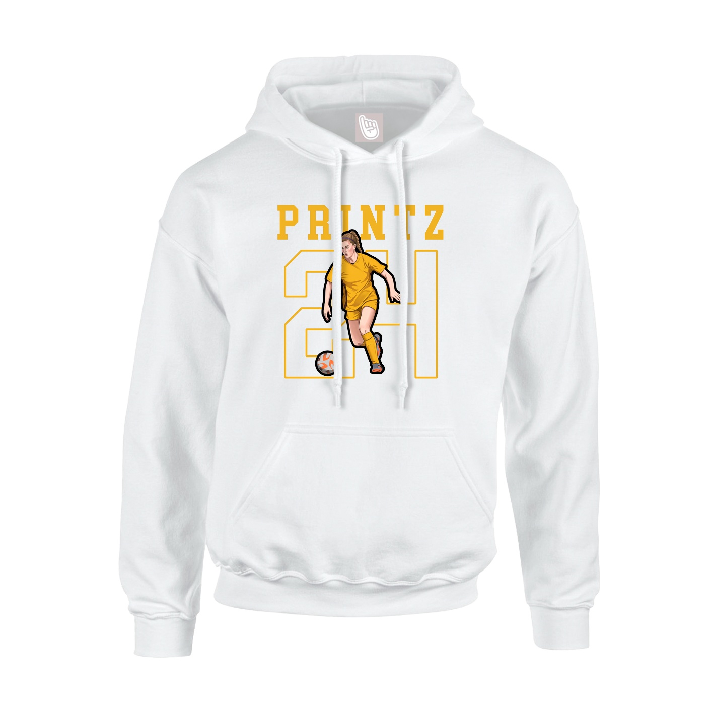 Hoodie — Shirsey in White