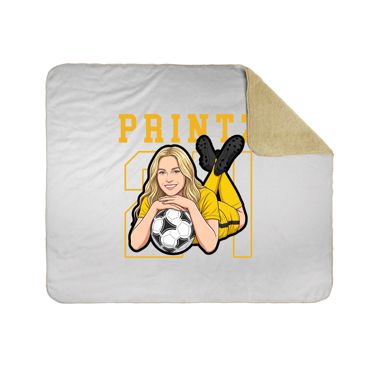 Throw Blanket — Shirsey in White