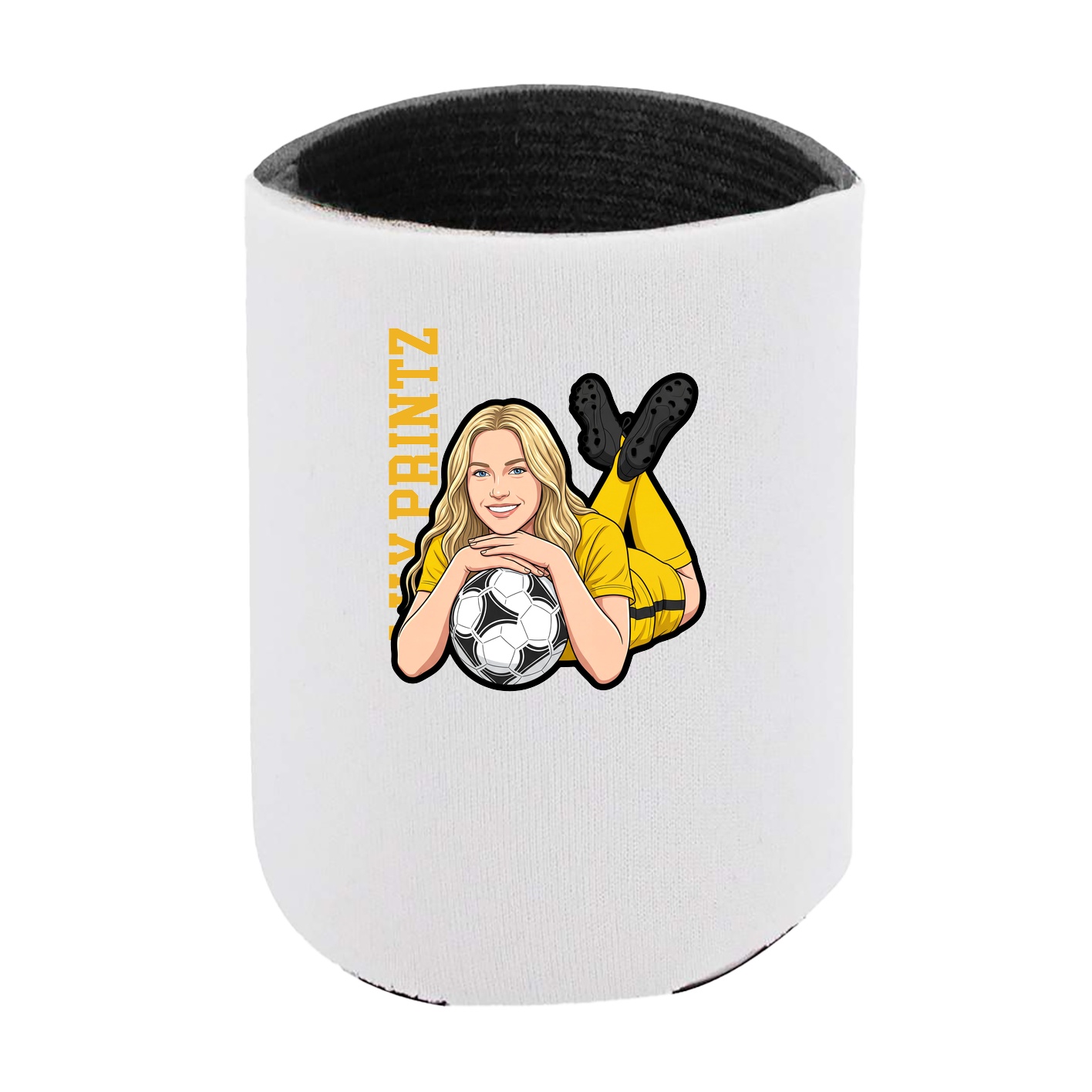 Can Holder — Name Vertical in White