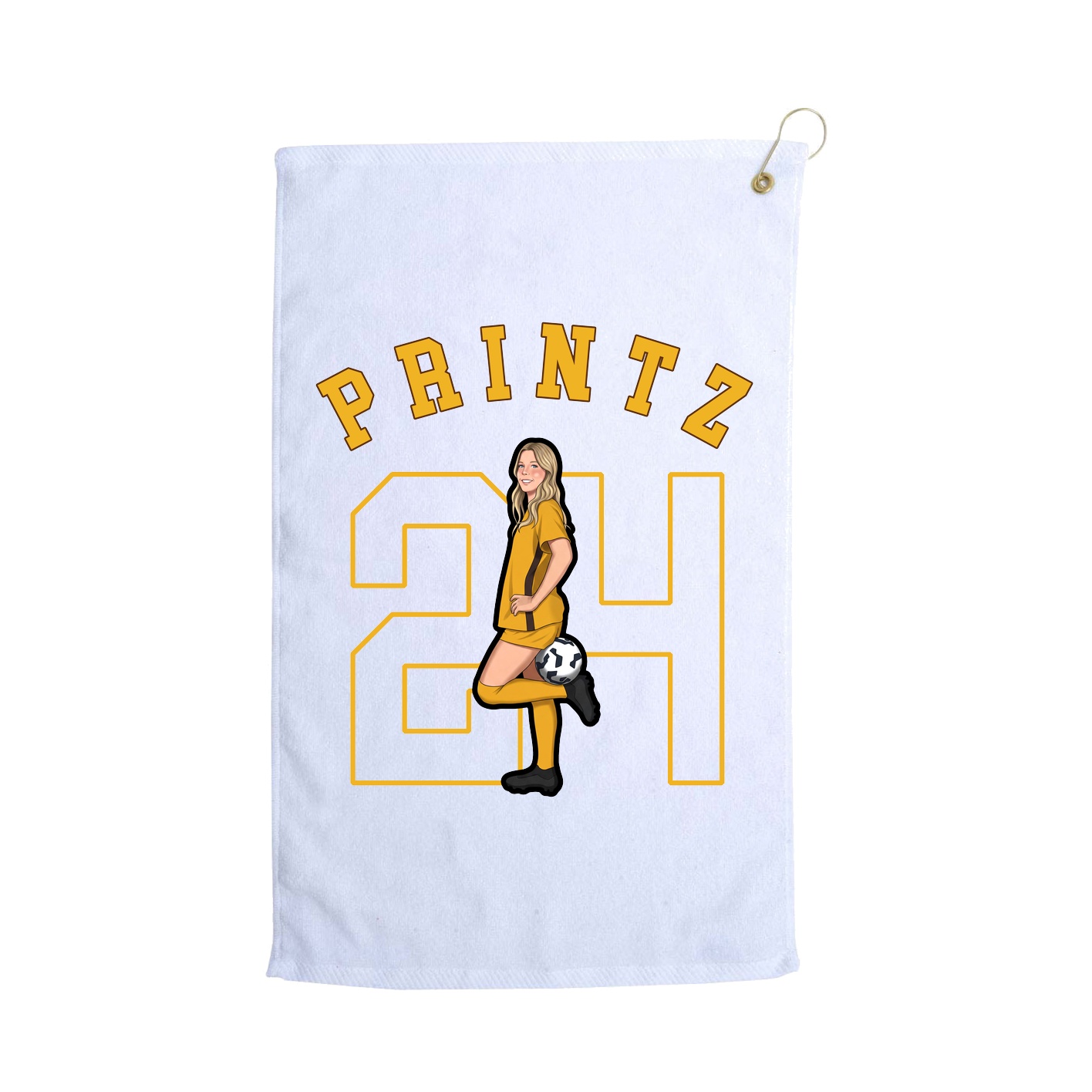 Golf Towel — Shirsey Arch in White