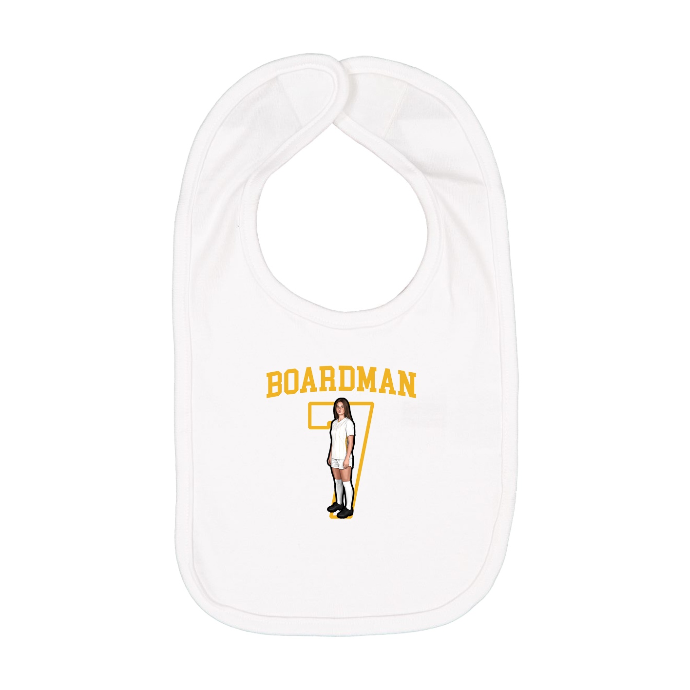 Infant Bib — Shirsey in White