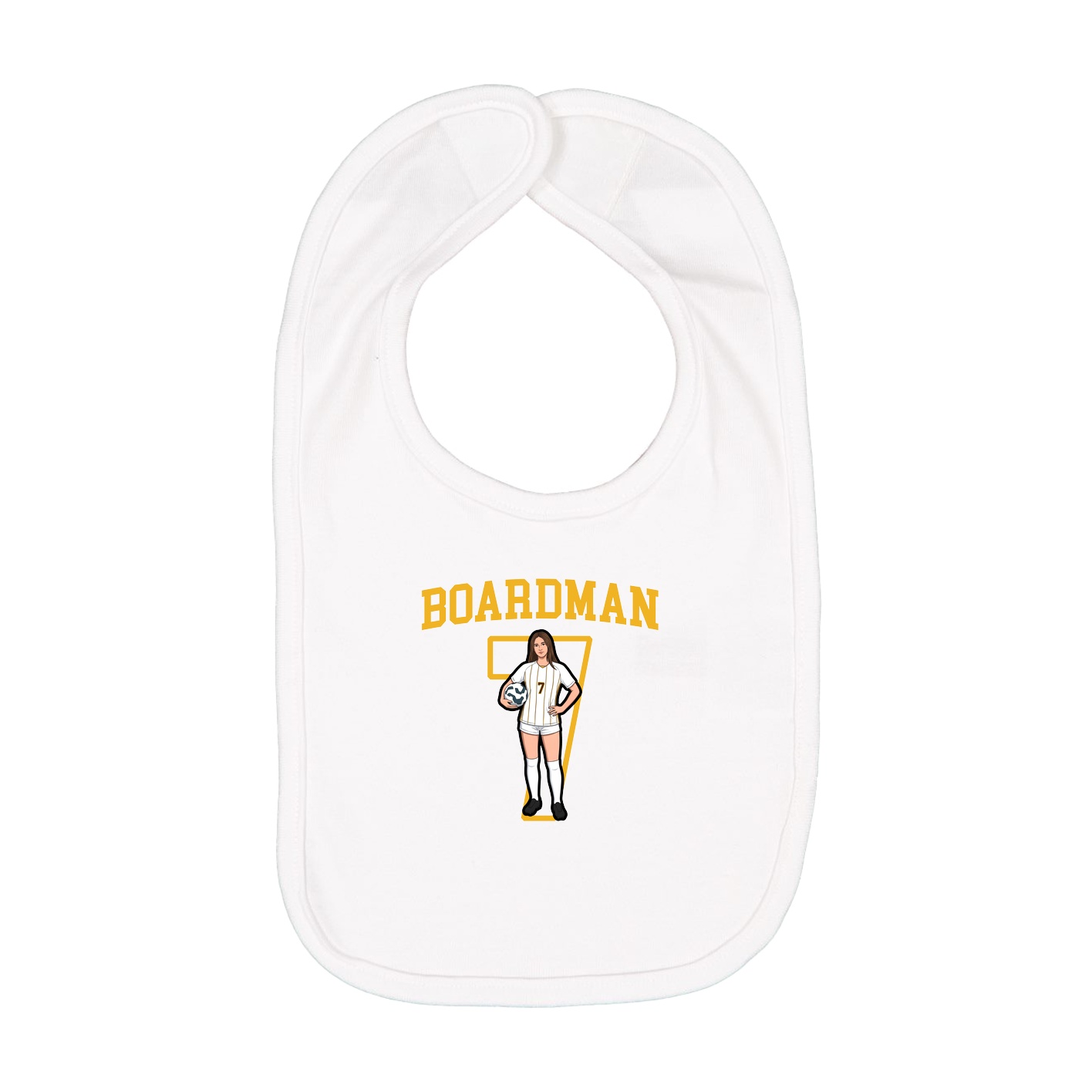 Infant Bib — Shirsey in White