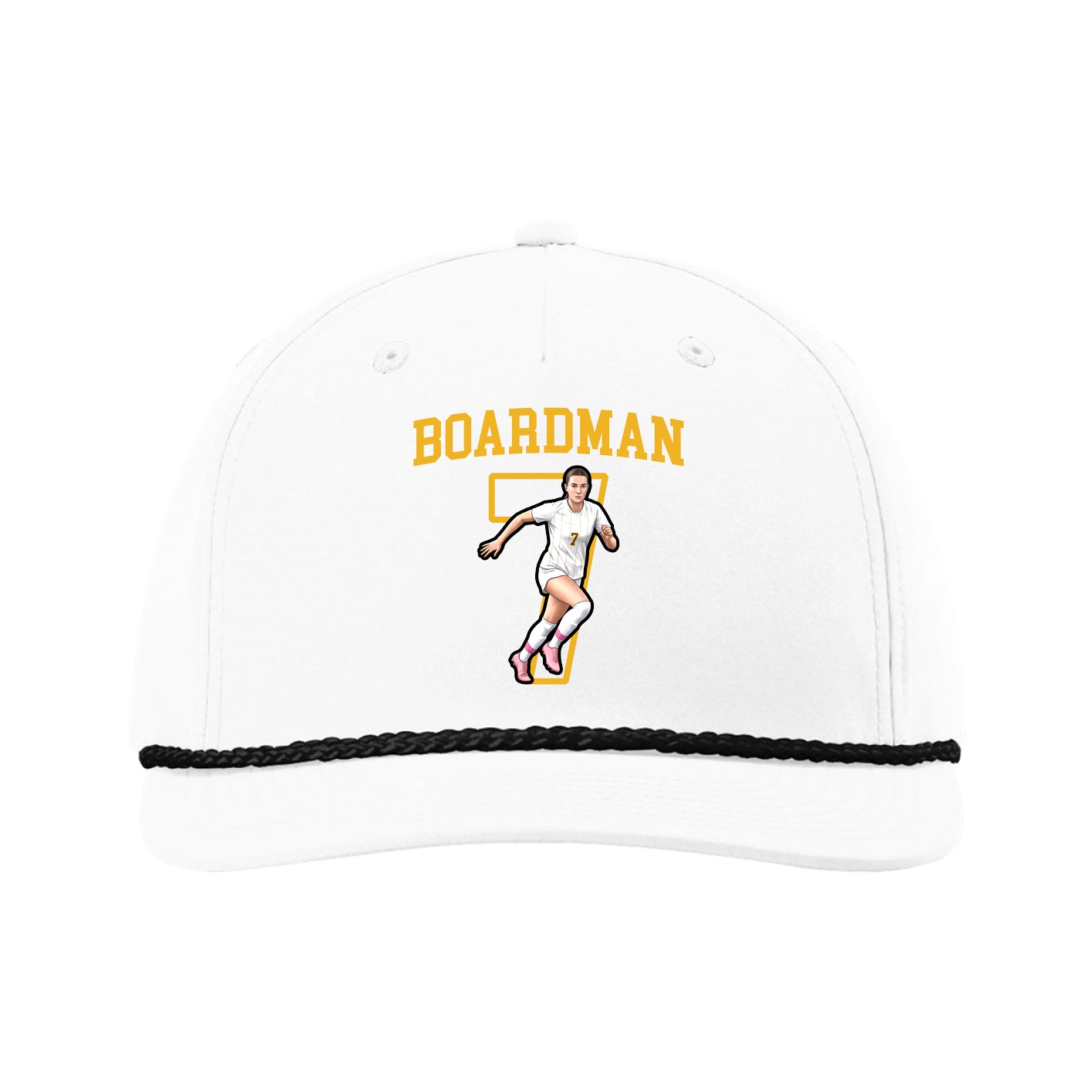 Five-Panel Classic Rope Cap — Shirsey in White