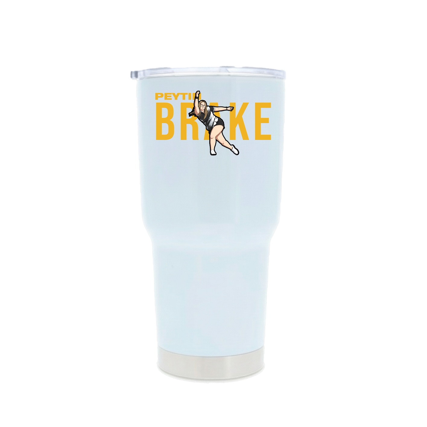 30oz Stainless Steel Tumbler — Player Name in White