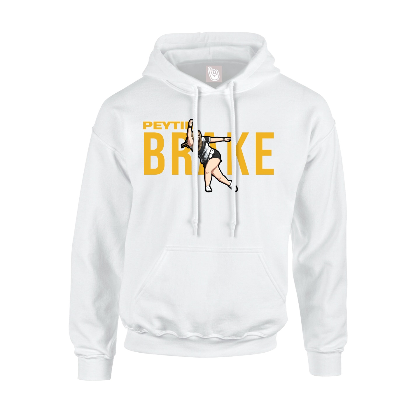 Youth Hoodie — Player Name in White