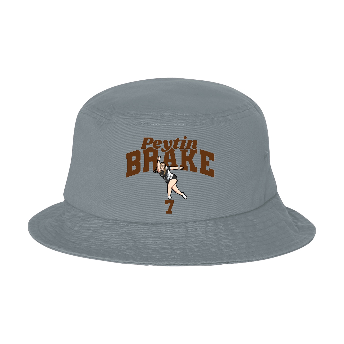 Bucket Cap — Signature Arch in Grey