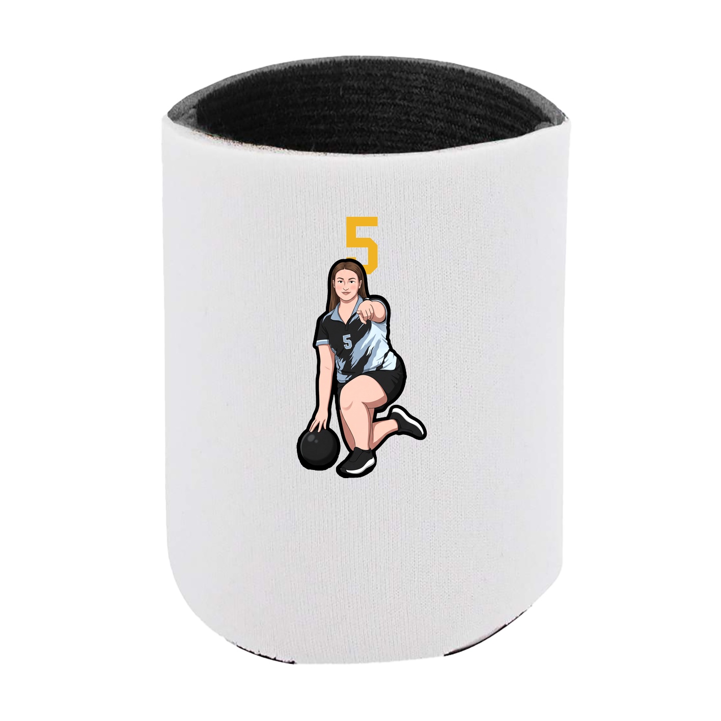 Can Holder — Number Top in White