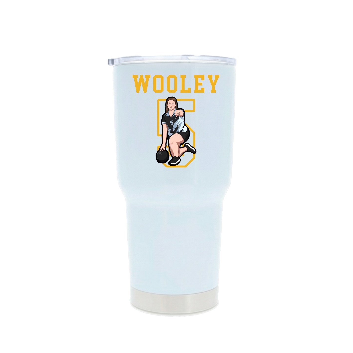 30oz Stainless Steel Tumbler — Shirsey in White