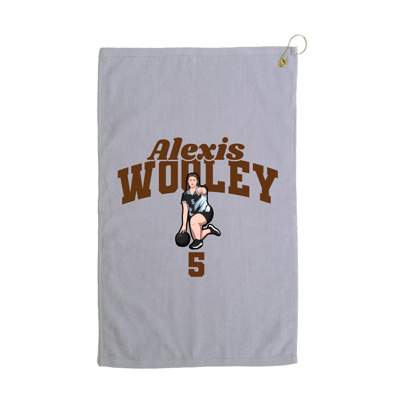Golf Towel — Signature Arch in Grey