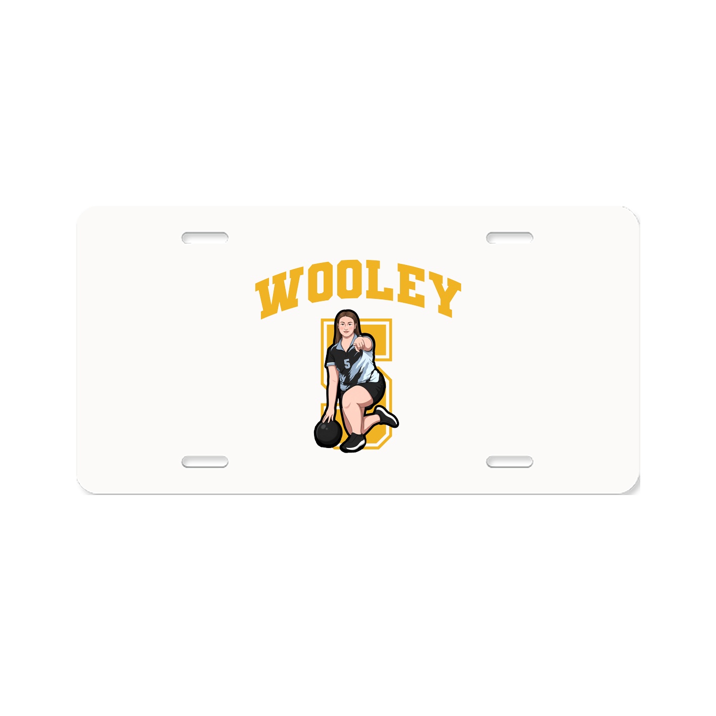 License Plate — Number in Classic