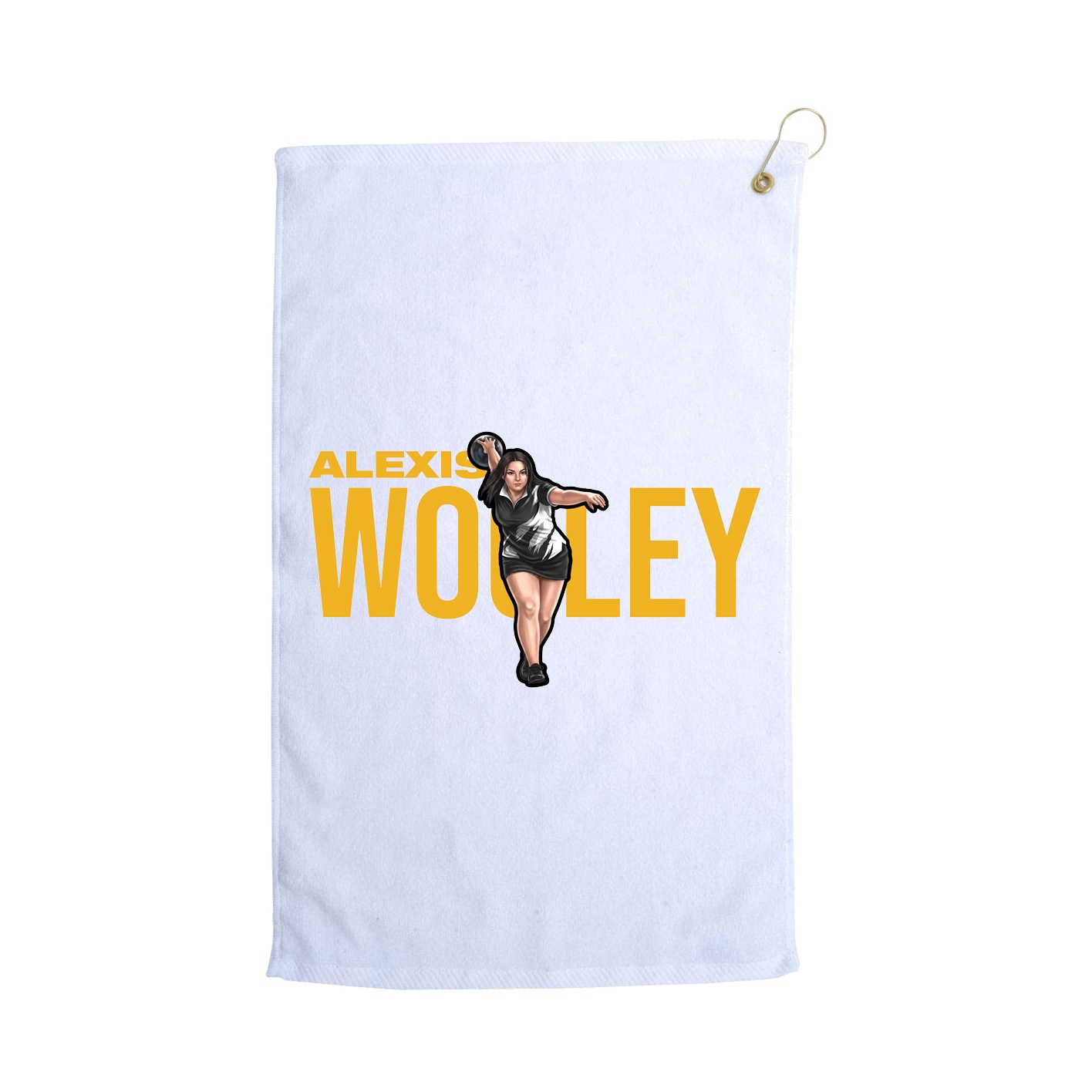 Golf Towel — Player Name in White