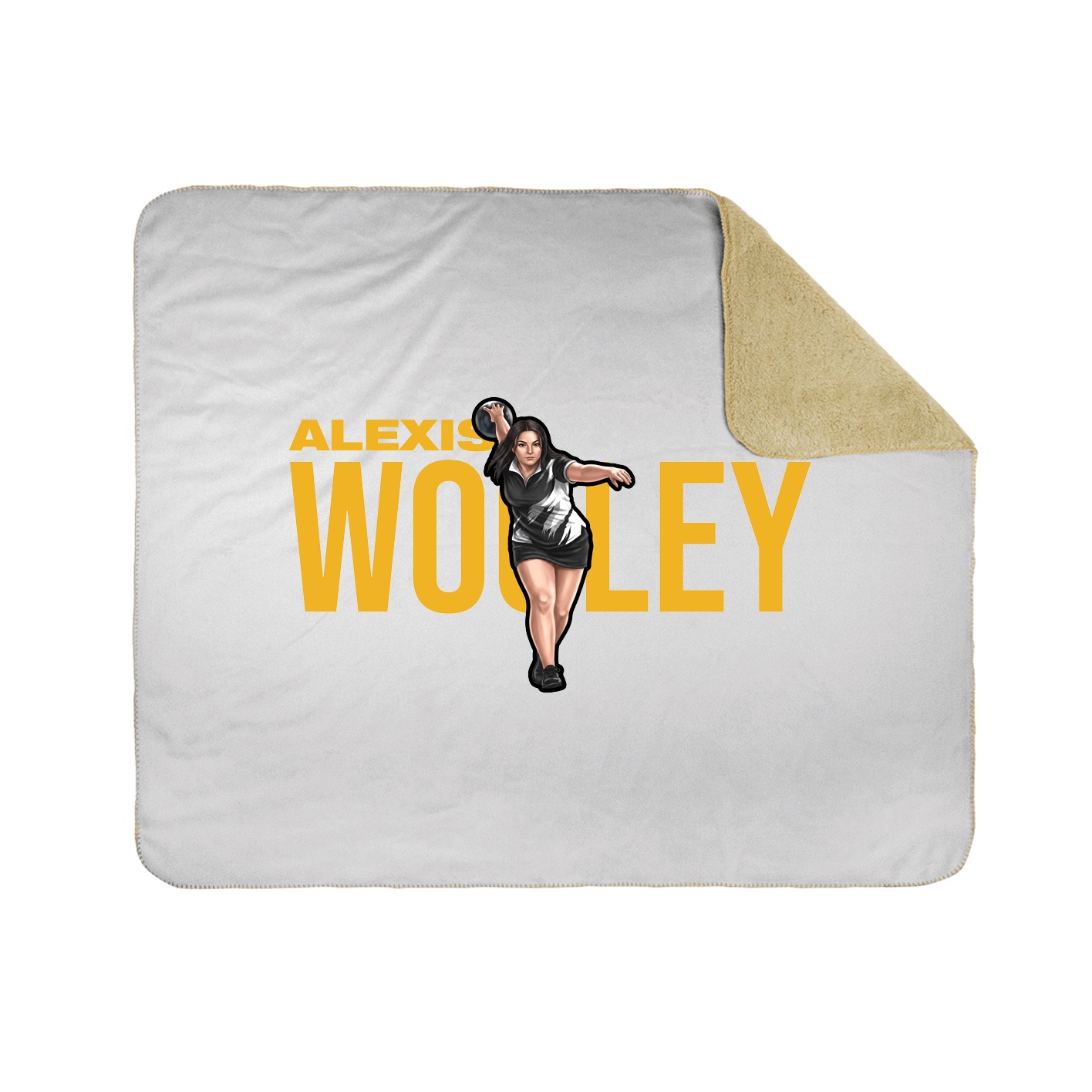 Throw Blanket — Player Name in White