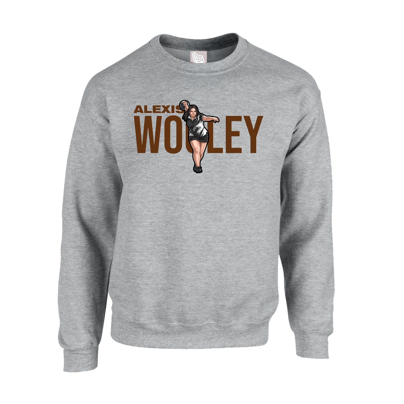 Fleece Crew — Player Name in Grey