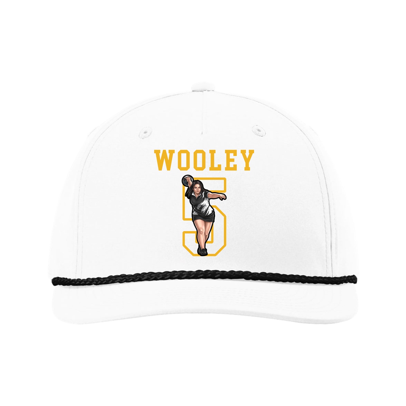 Five-Panel Classic Rope Cap — Shirsey in White