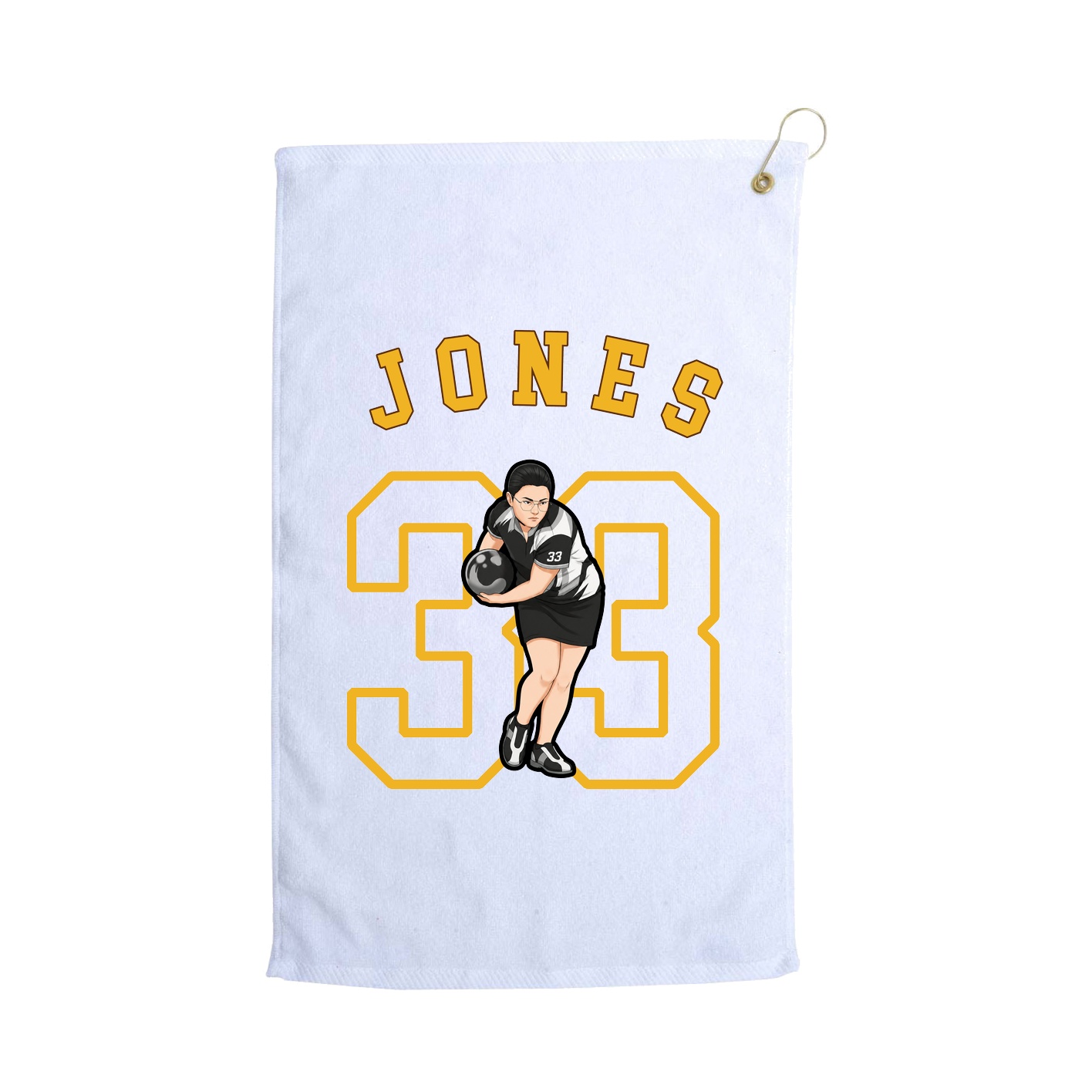 Golf Towel — Shirsey Arch in White
