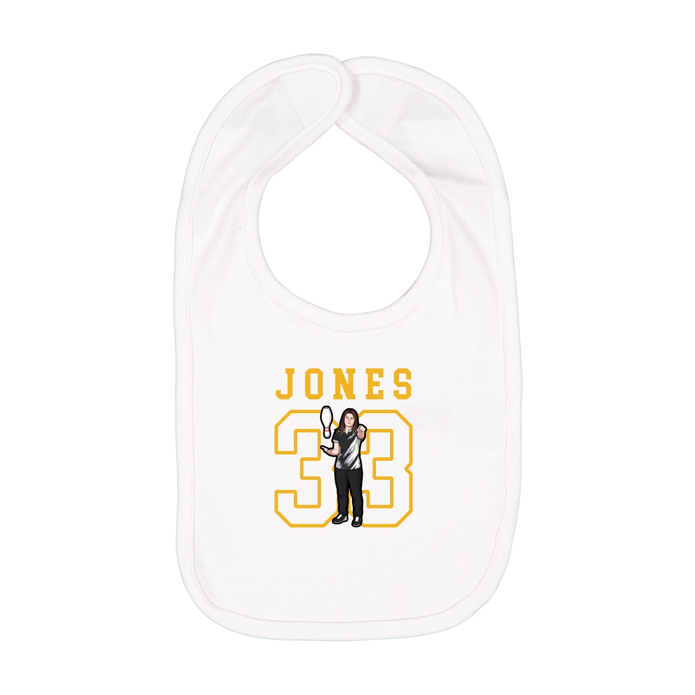 Infant Bib — Shirsey in White