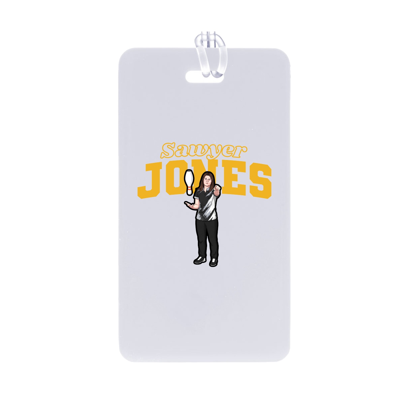 Bag Tag — Name Arch in Classic