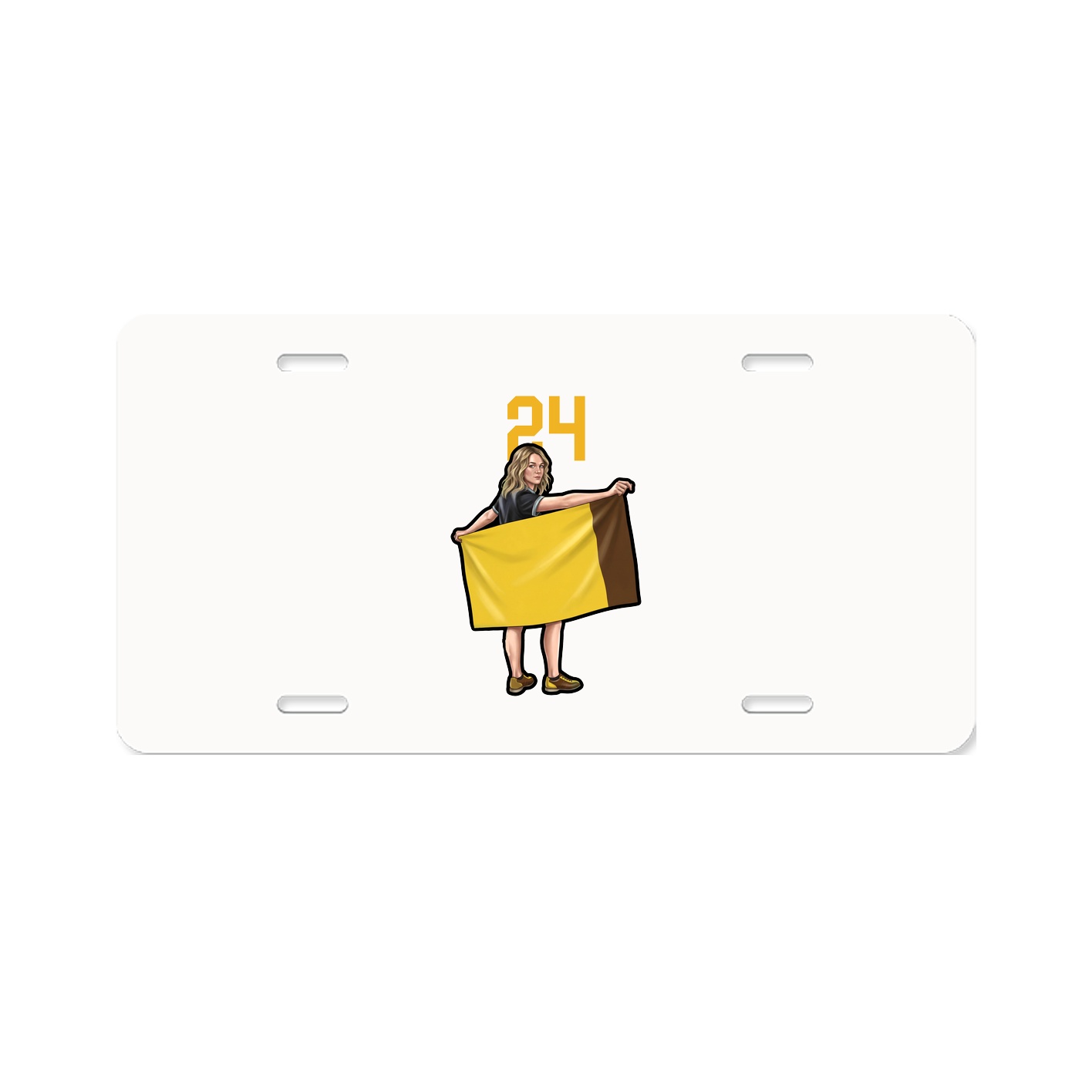 License Plate — Number Top in Classic