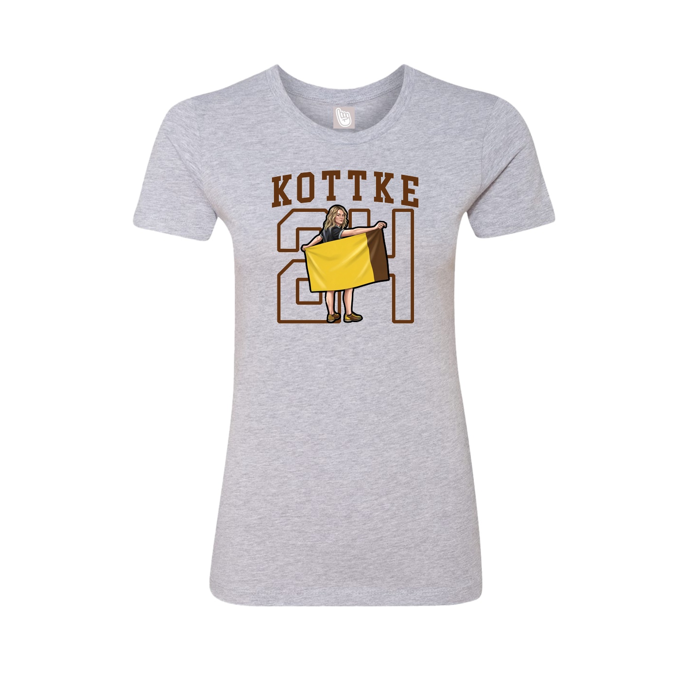 Fitted Women's Tee — Shirsey in Grey
