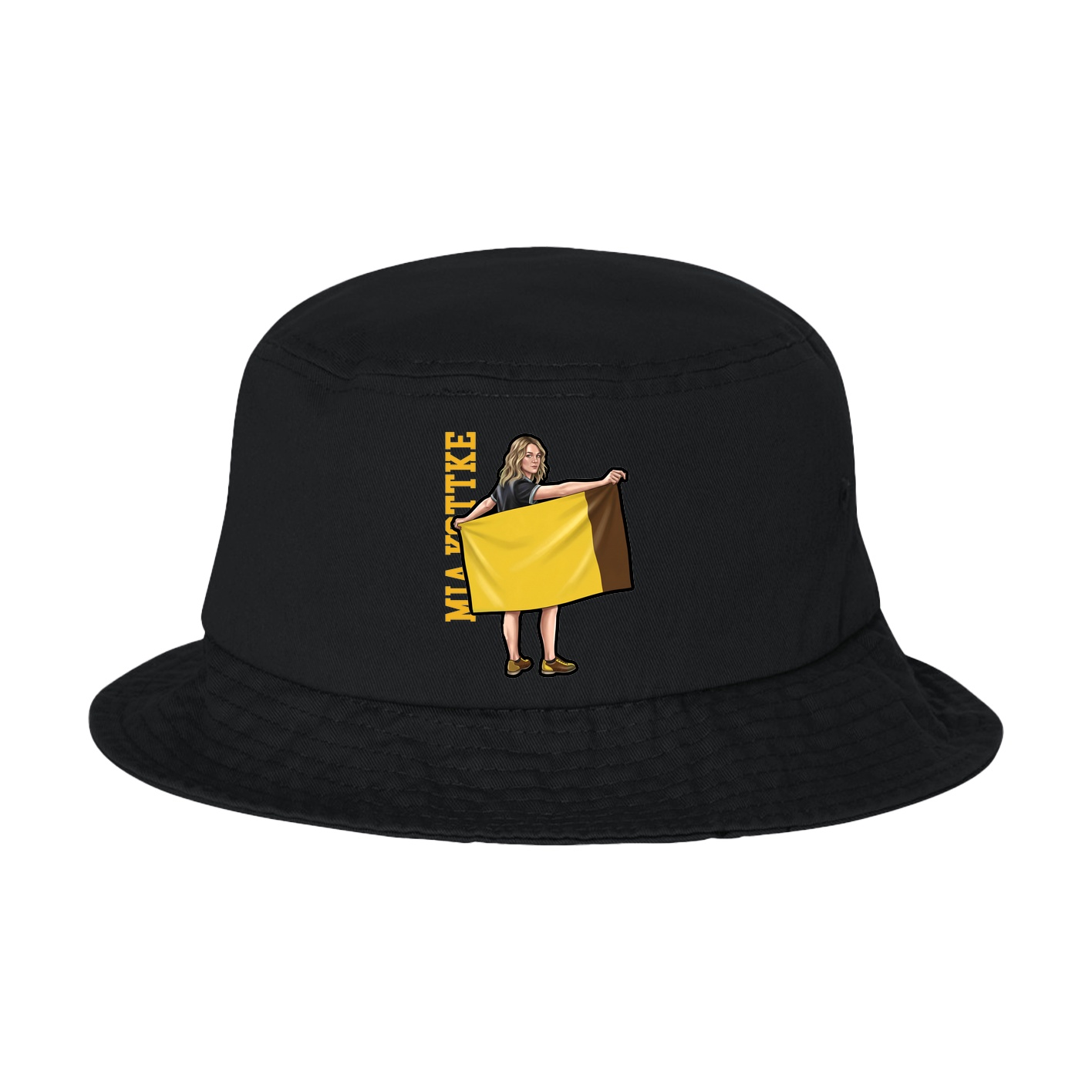 Bucket Cap — Name Vertical in Black
