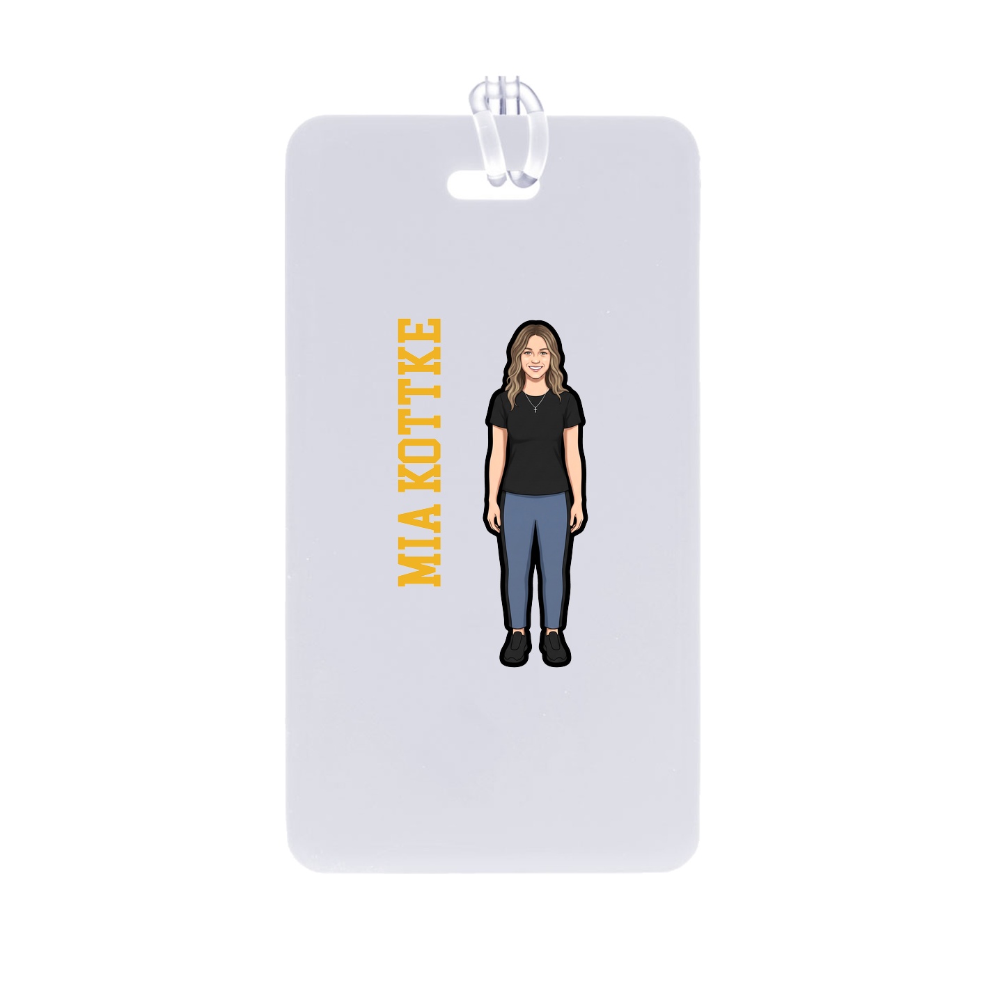 Bag Tag — Name Vertical in Classic