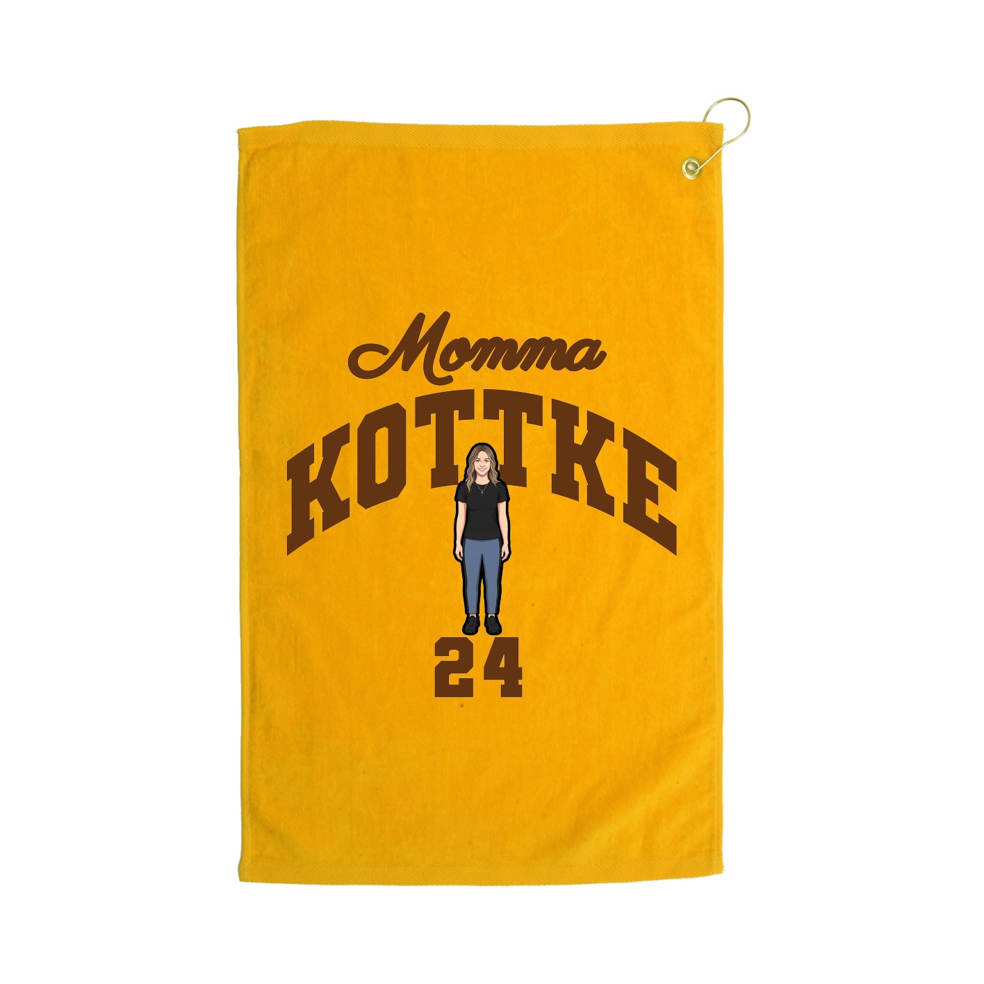 Golf Towel — Mothers Day Arch in Gold