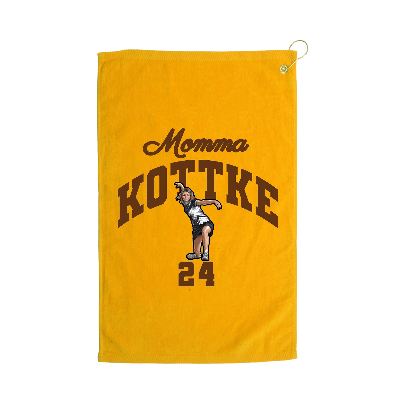 Golf Towel — Mothers Day Arch in Gold