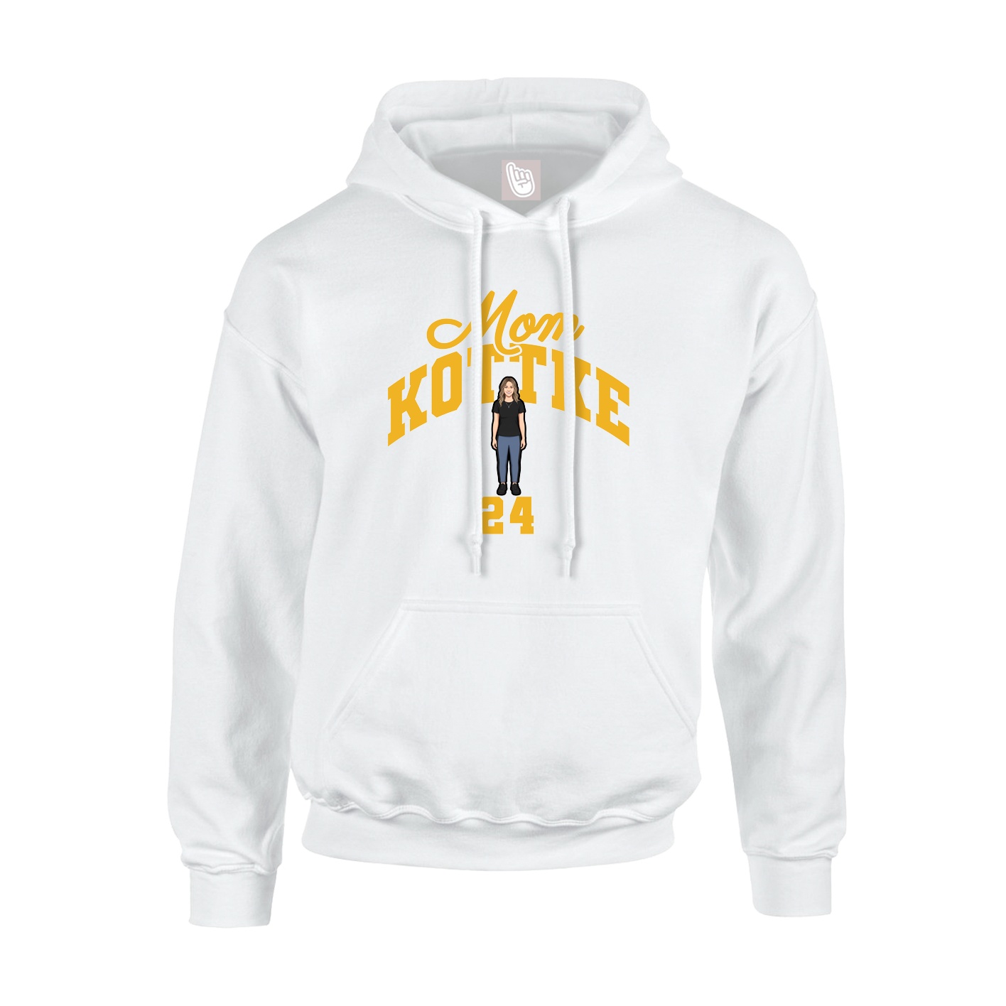 Hoodie — Mothers Day Arch in White