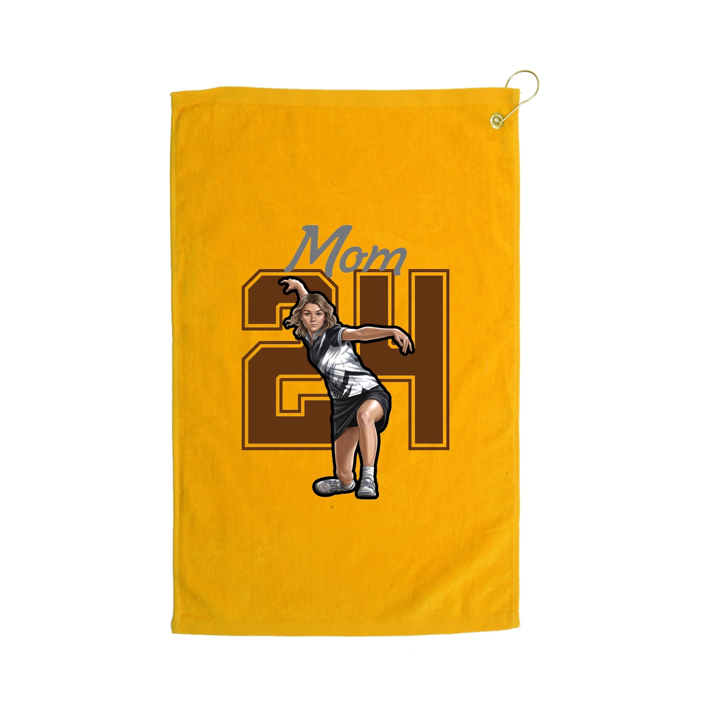 Golf Towel — Mothers Day Shirsey in Gold