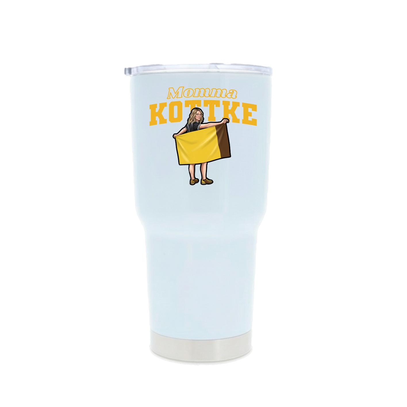 30oz Stainless Steel Tumbler — Mothers Day Block in White