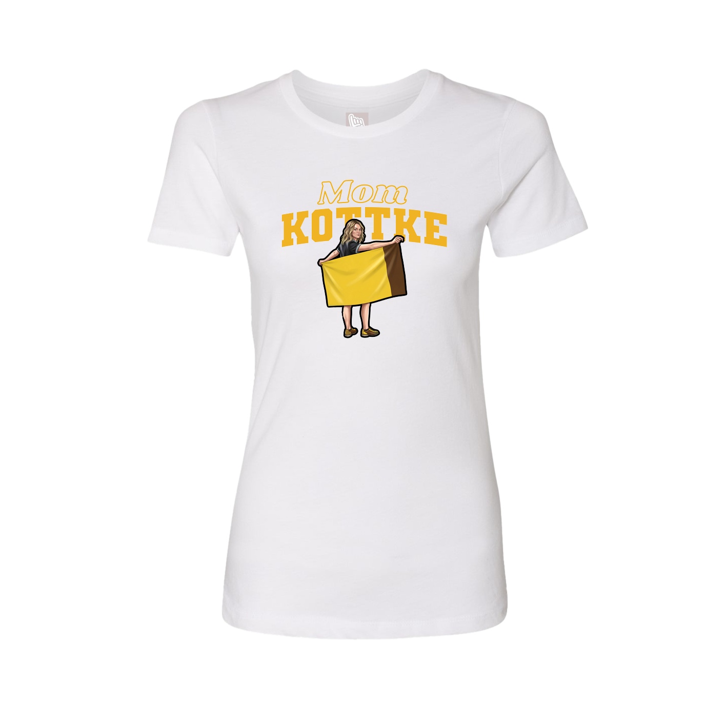 Womens Tee — Mothers Day Block in White