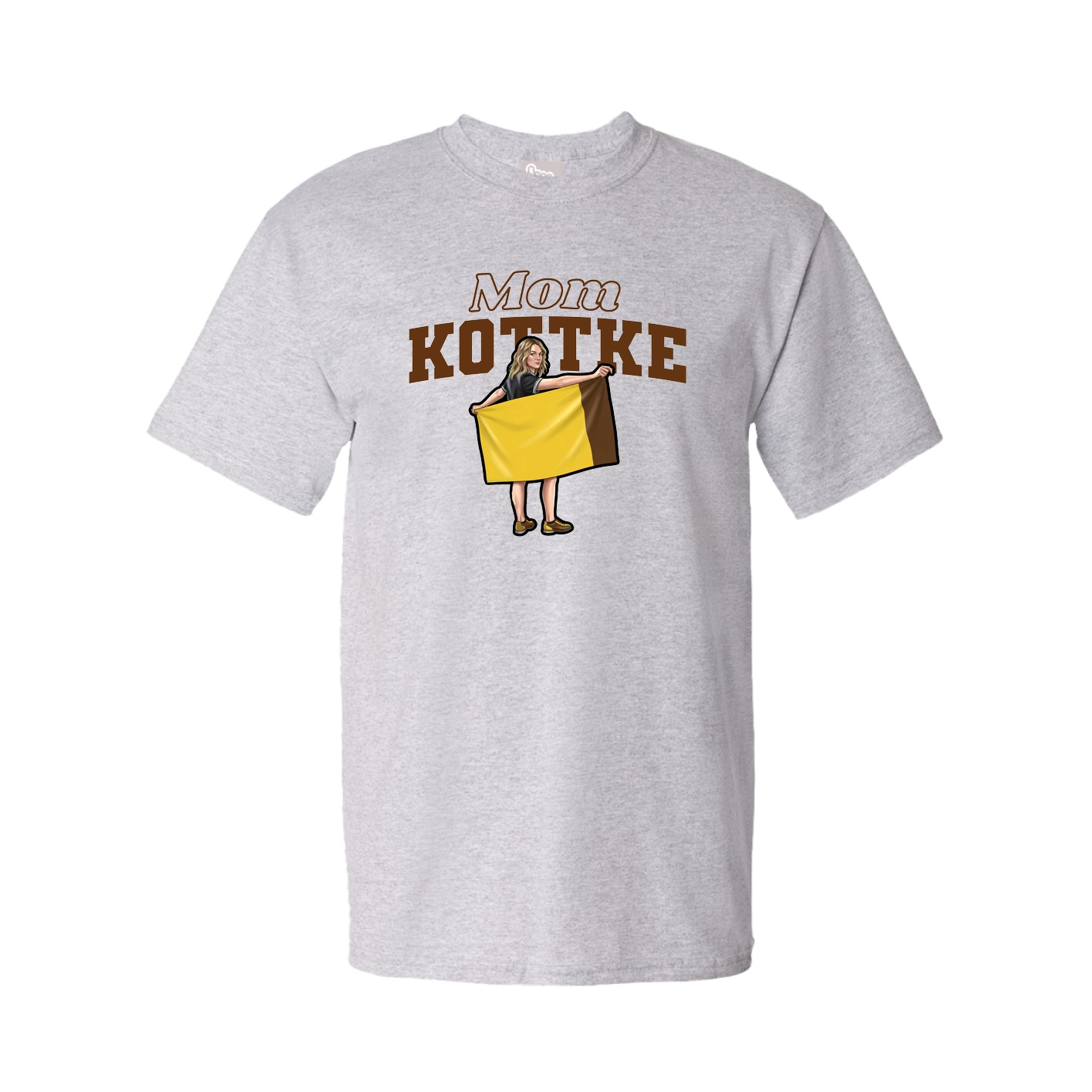 Youth Tee — Mothers Day Block in Grey