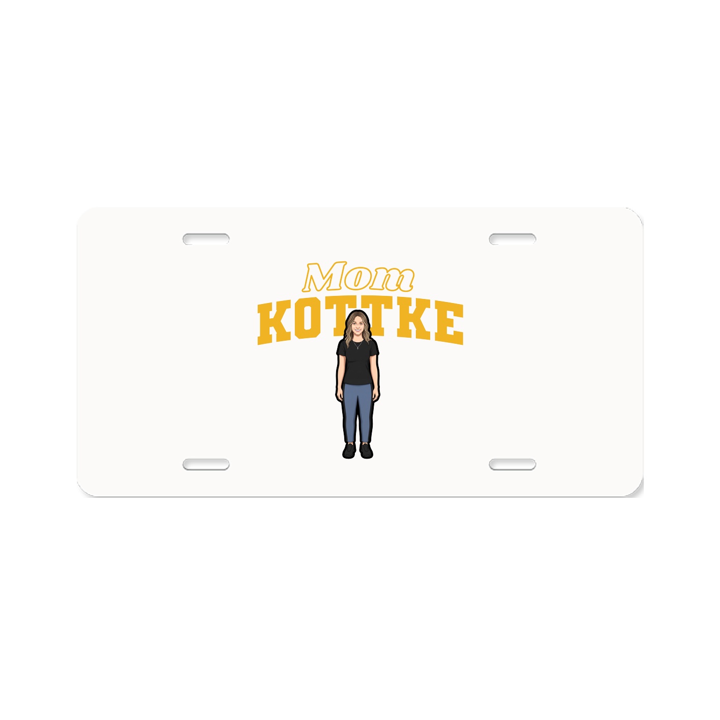 License Plate — Mothers Day Block in Classic