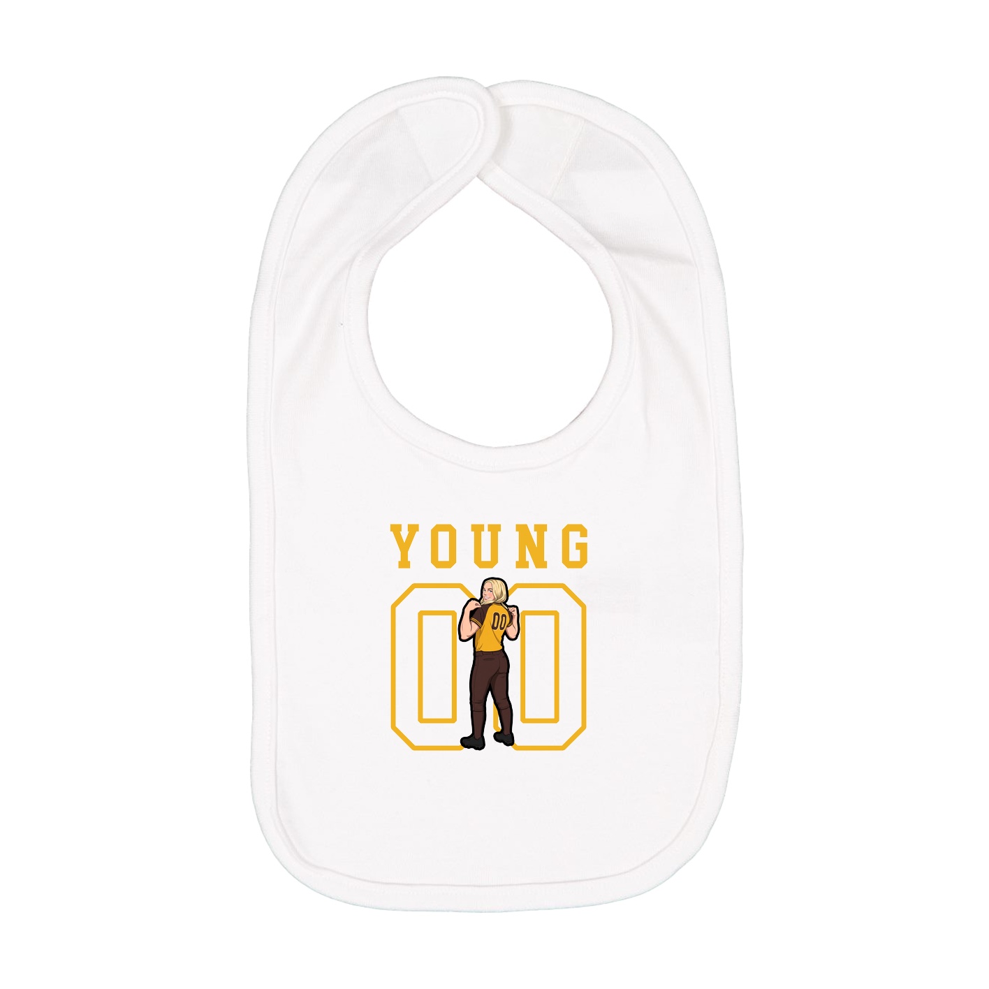 Infant Bib — Shirsey in White