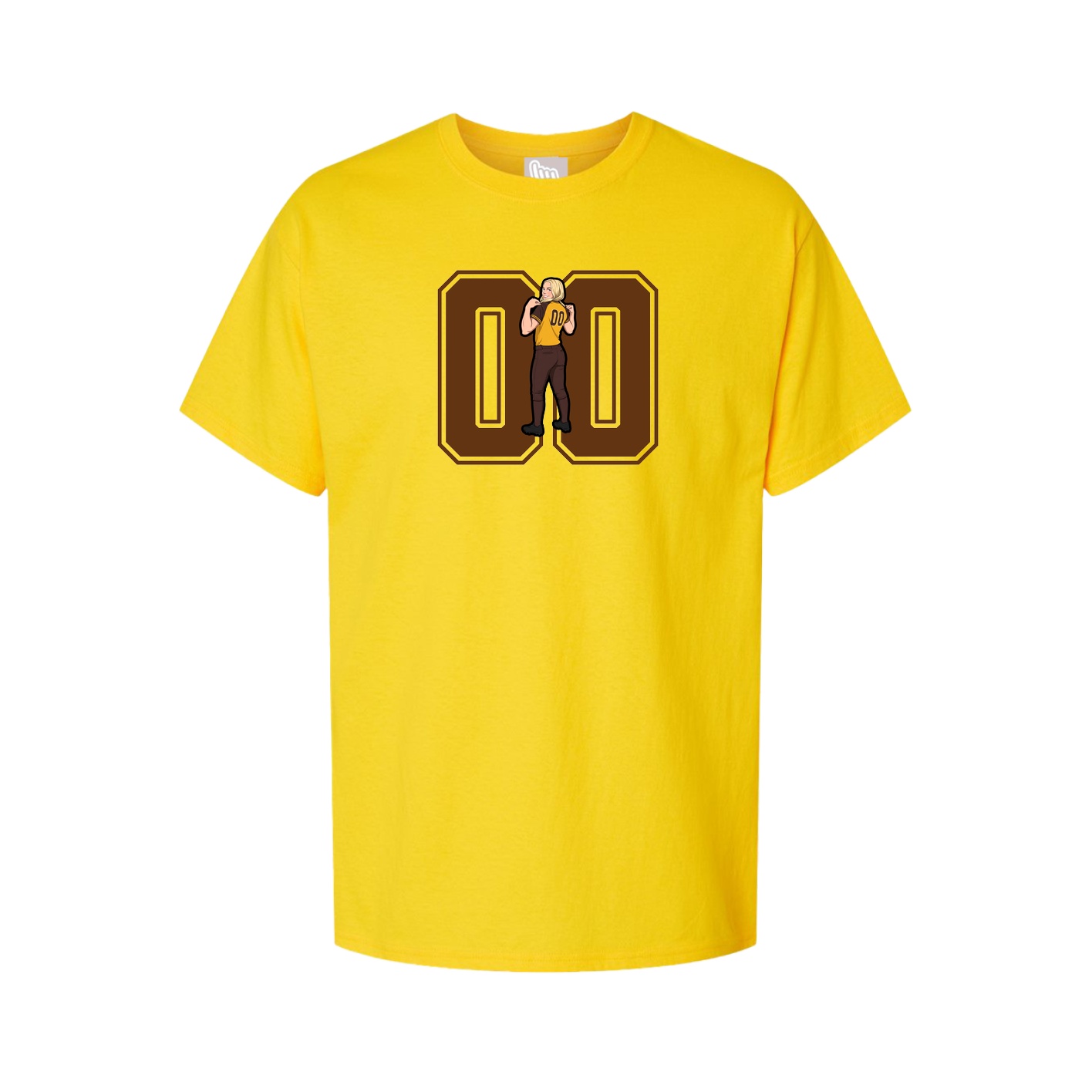 Youth Tee — Number in Gold
