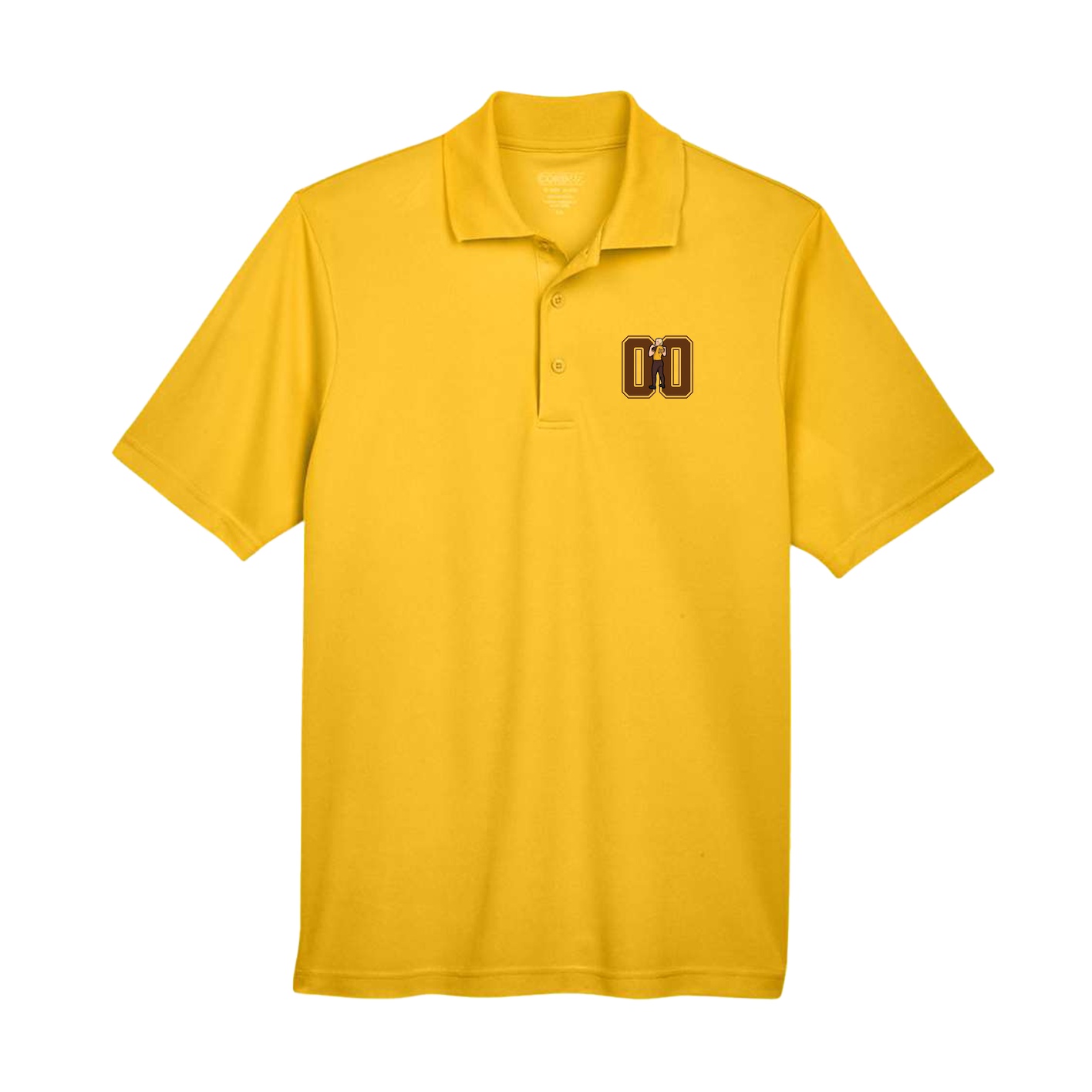 Performance Polo — Number in Gold