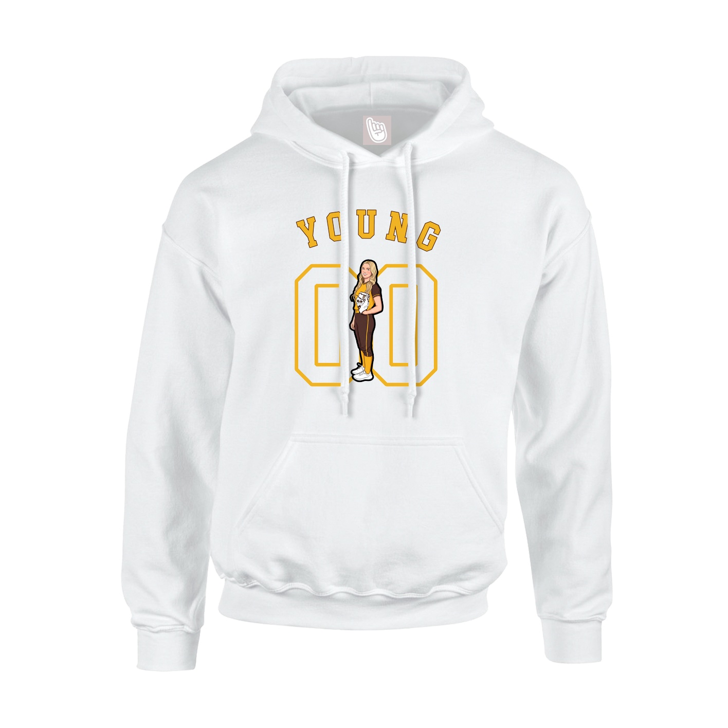 Hoodie — Shirsey Arch in White